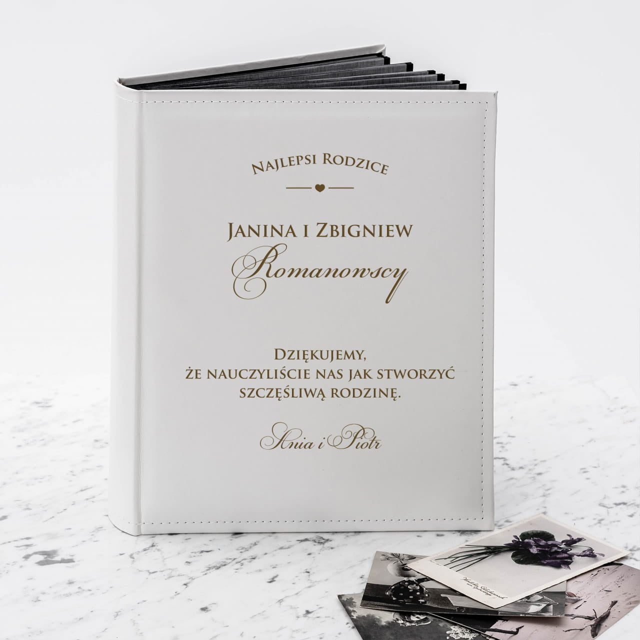 Personalizowany album na podziękowanie dla rodziców album ślubny dla rodziców podziękowanie dla rodziców 