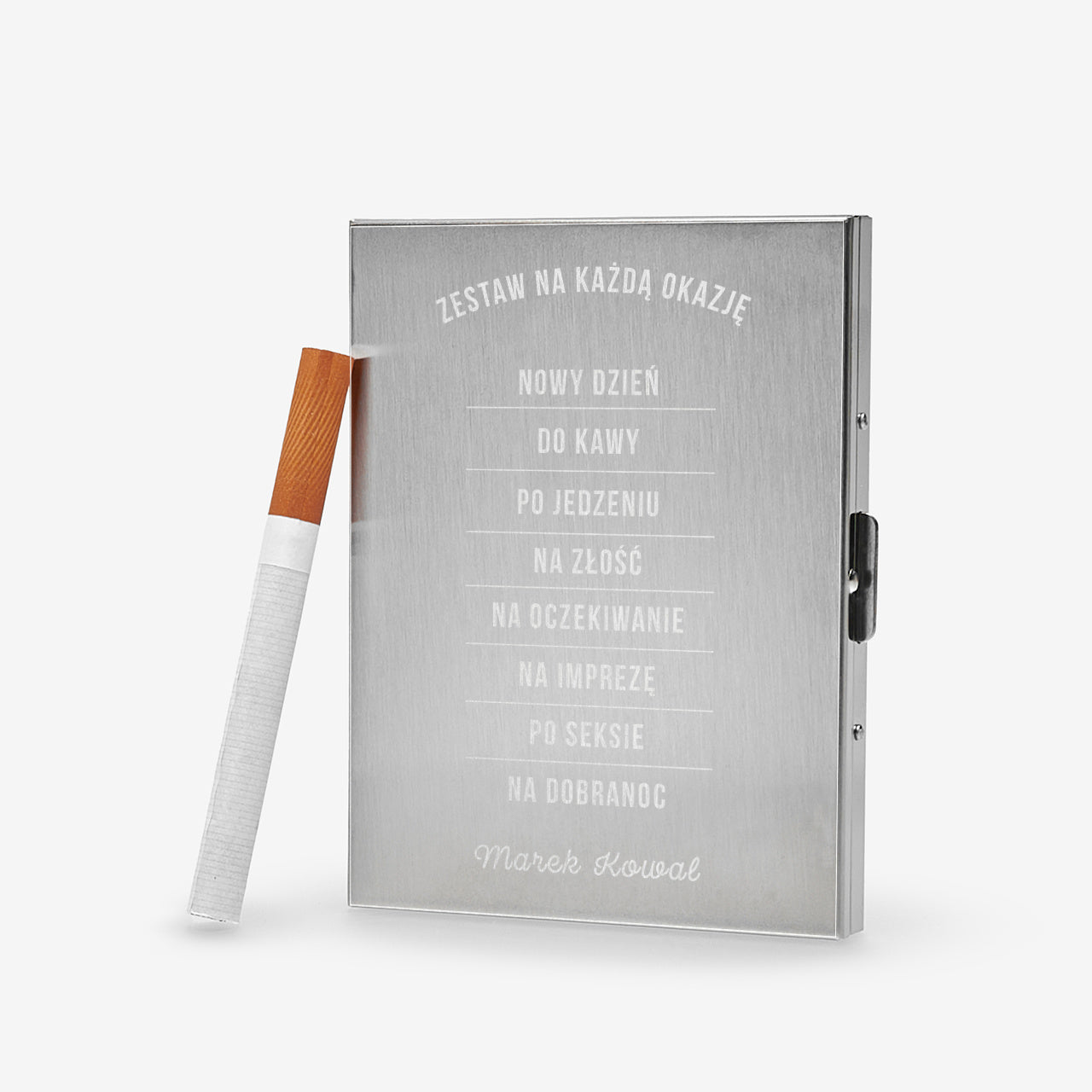 Papierośnica z grawerem dla mężczyzny na urodziny prezent dla mężczyzny prezent na urodziny dla mężczyzny
