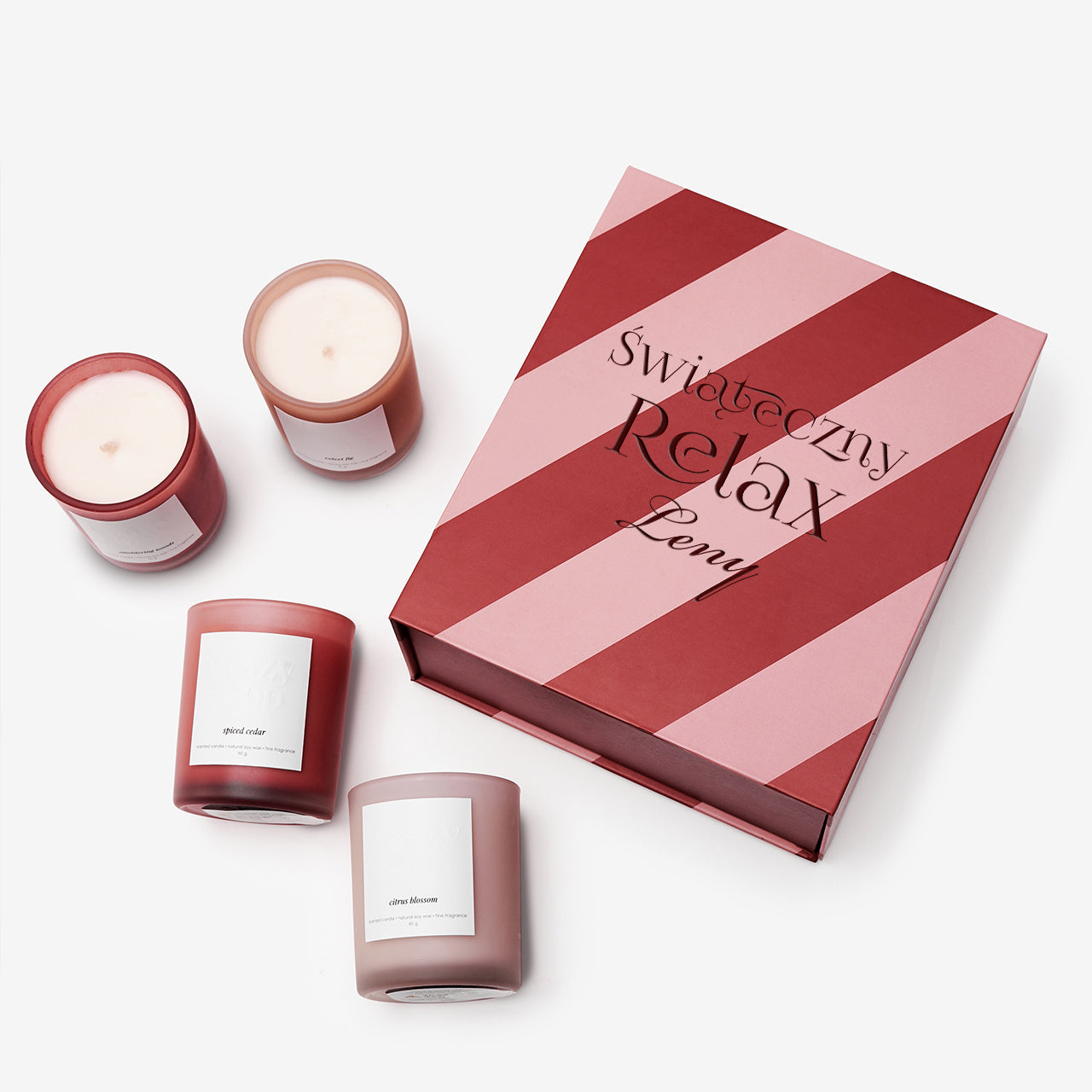 świeczki zapachowe zestaw prezentowy świece zapachowe prezent świąteczny aromatyczne świece do domu