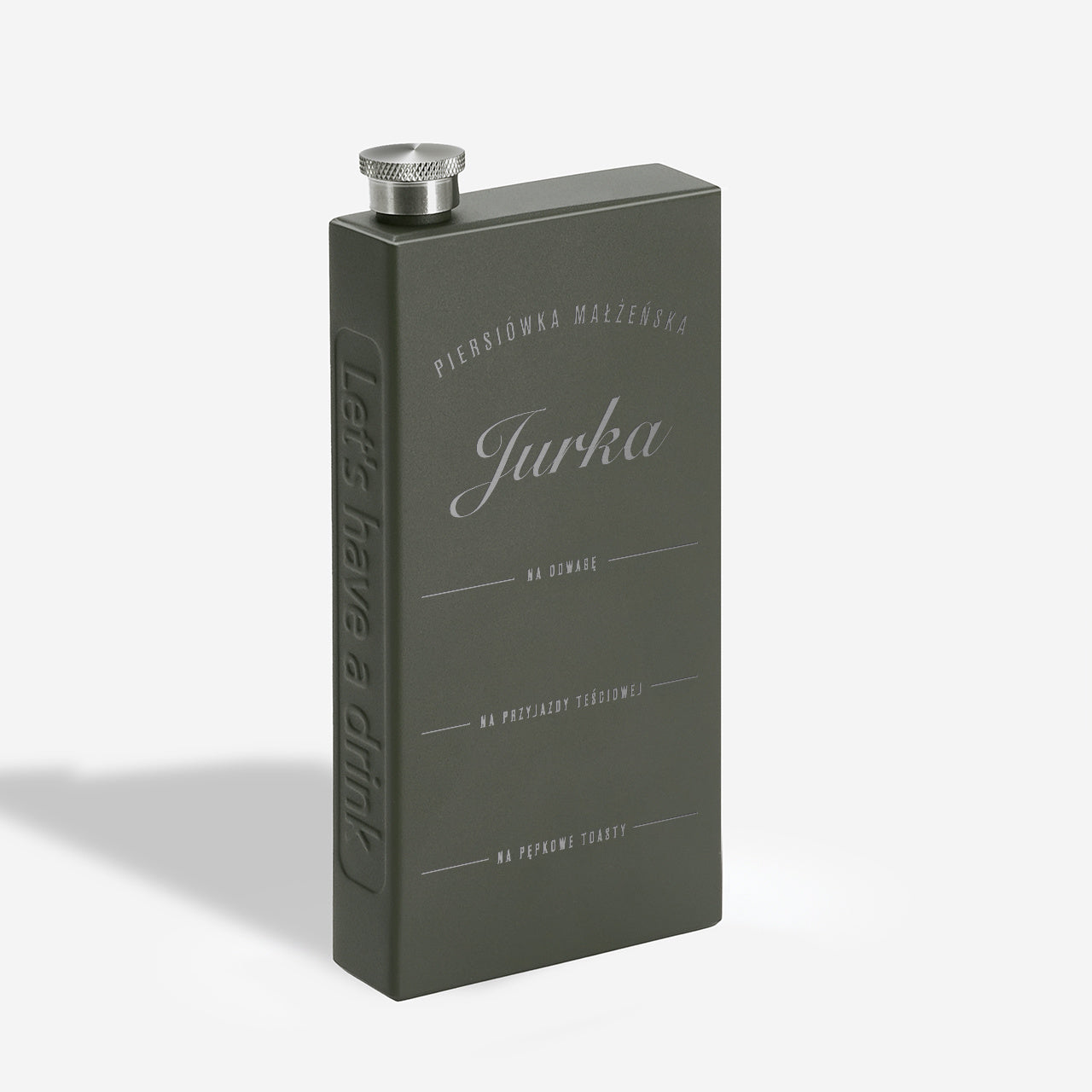 Personalizowana piersiówka na kawalerski dla Pana Młodego