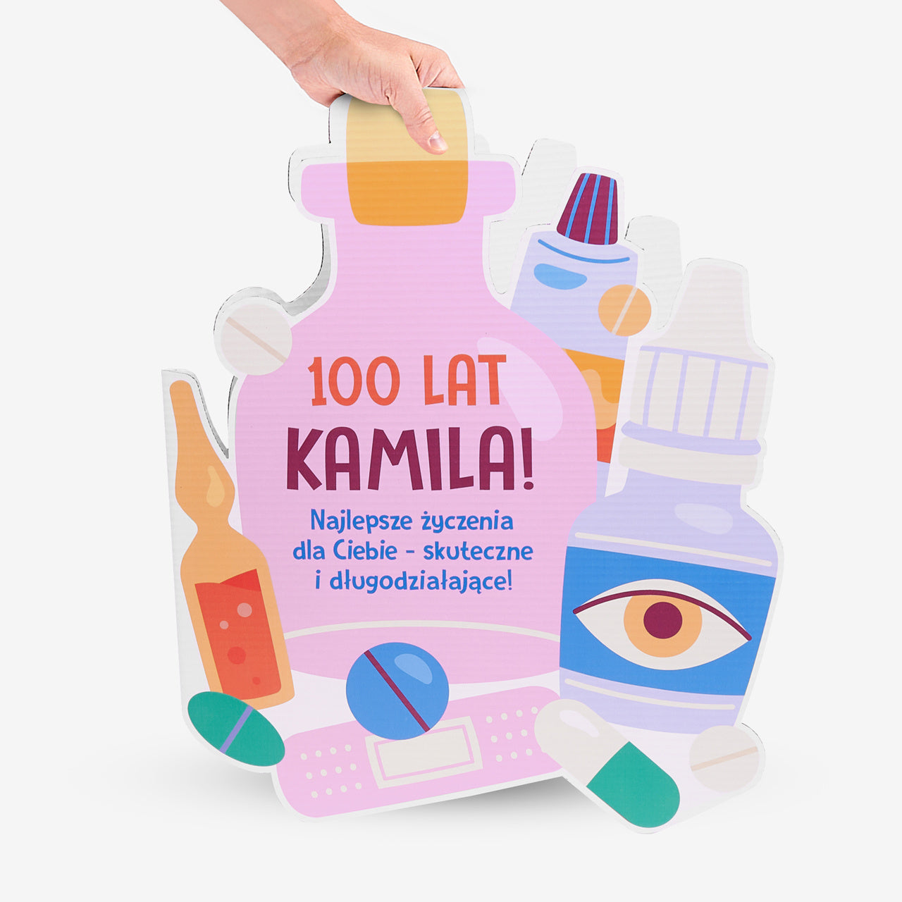 Oryginalna kartka xxl dla farmaceutki
