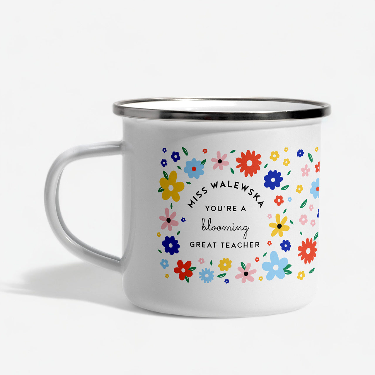 Kubek dla nauczyciela j. angielskiego - Blooming Great Techer kubek z nadrukiem prezent na Dzień Nauczyciela