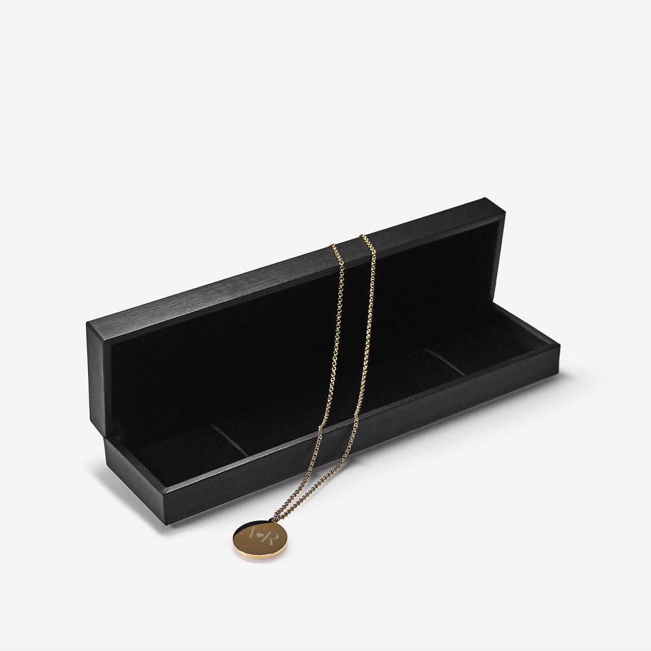 Naszyjnik grawerowany dla ukochanej - pozłacany