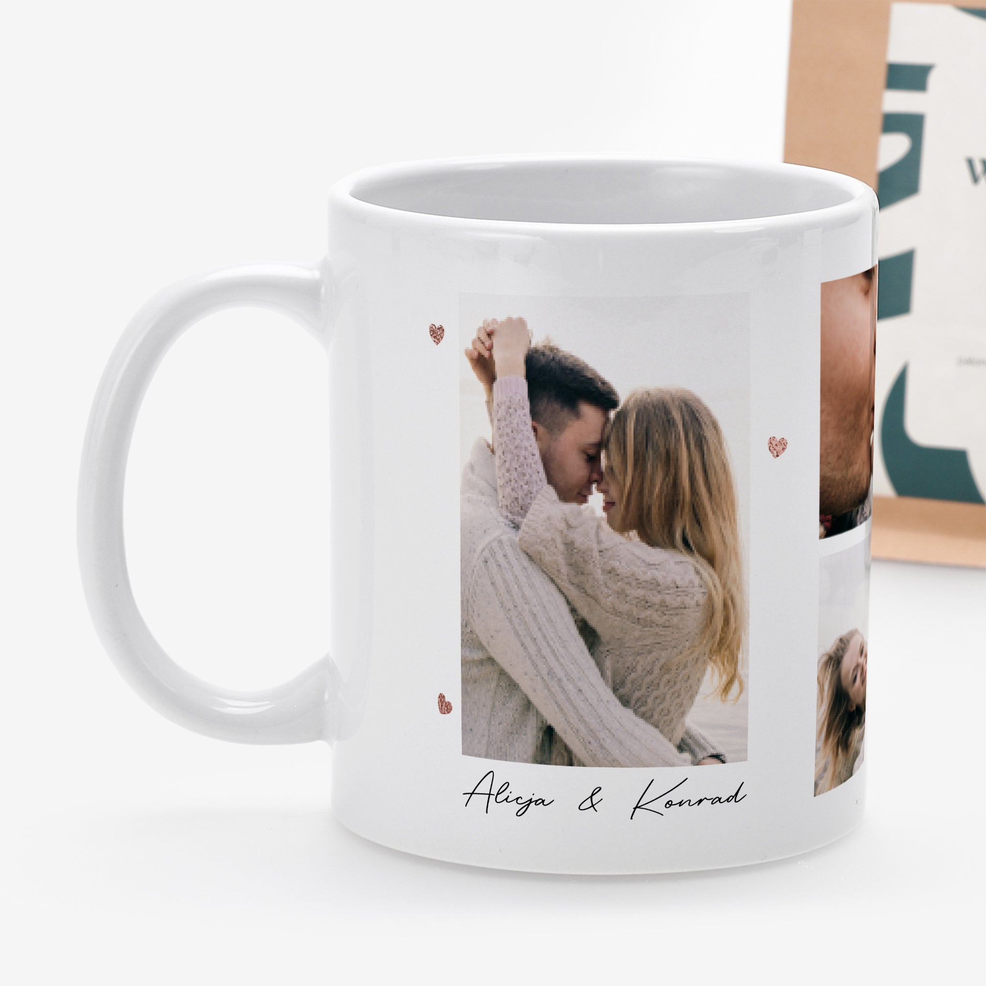 Personalizowany kubek i kawa - prezent na Walentynki