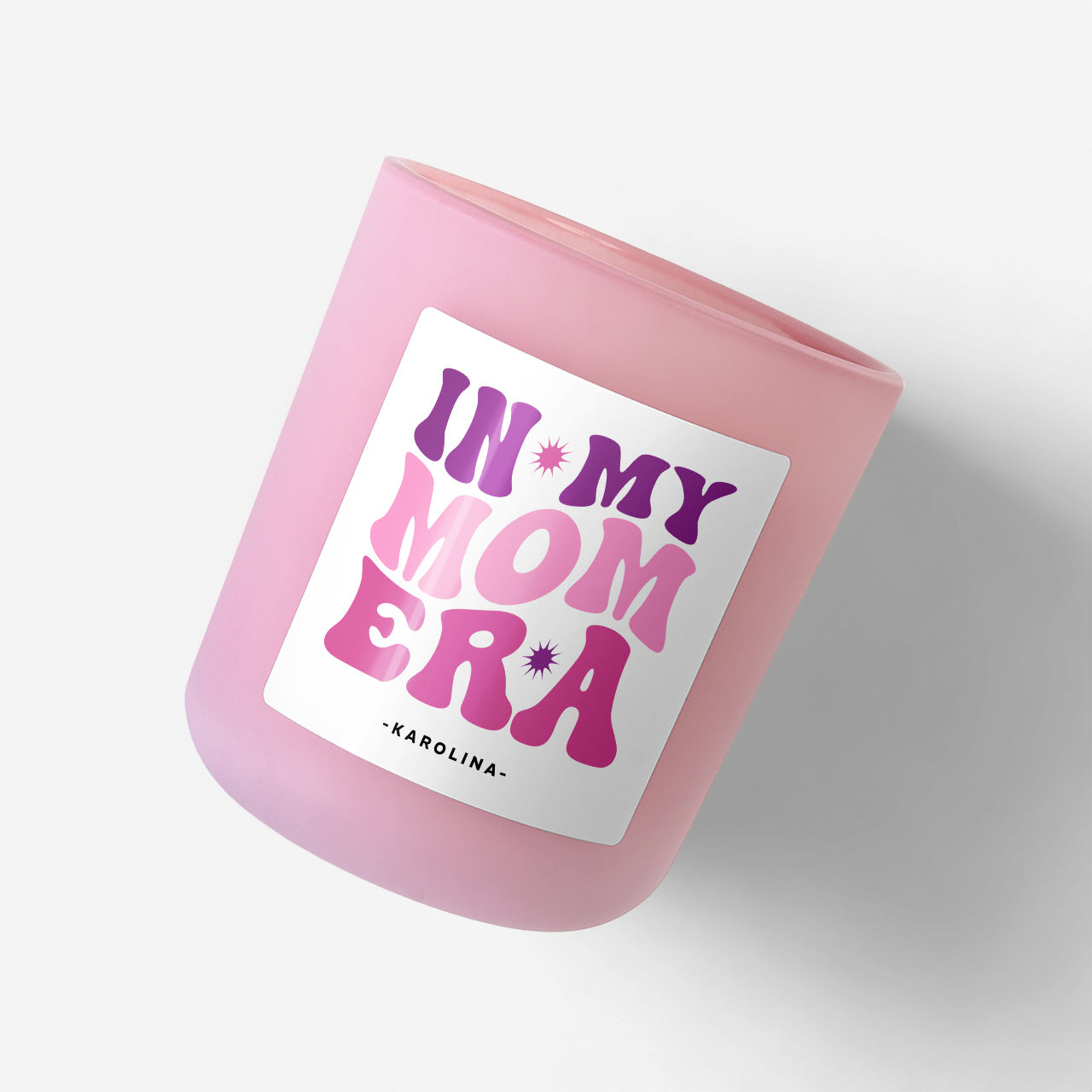 Świeca zapachowa na prezent dla mamy - in my mom era prezent dla mamy na Dzień Mamy świeczka personalizowana