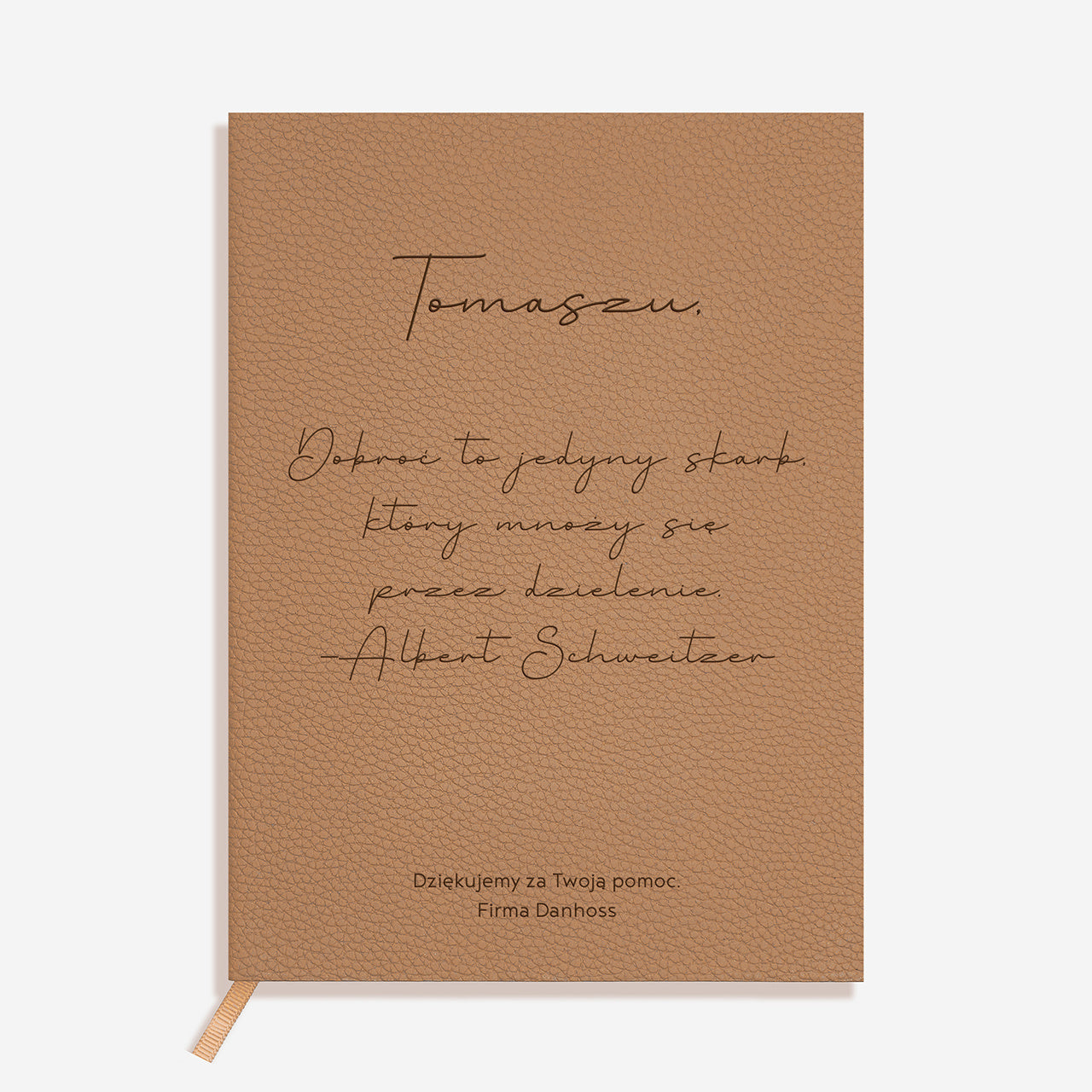 Personalizowany notatnik - notes w podziękowaniu