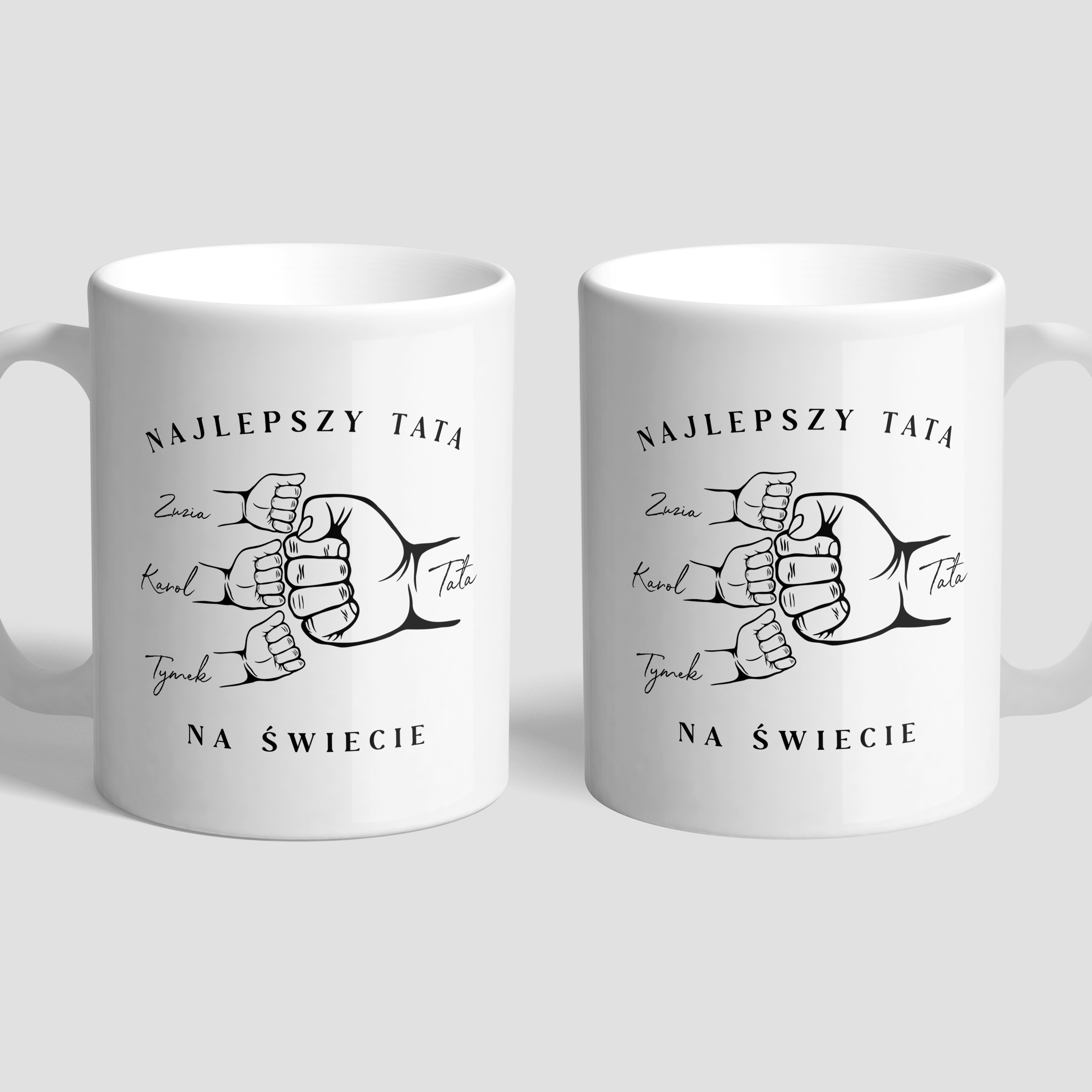 Kubek dla taty - prezent od dzieci personalizowany kubek dla taty na Dzień Taty kubek z nadrukiem