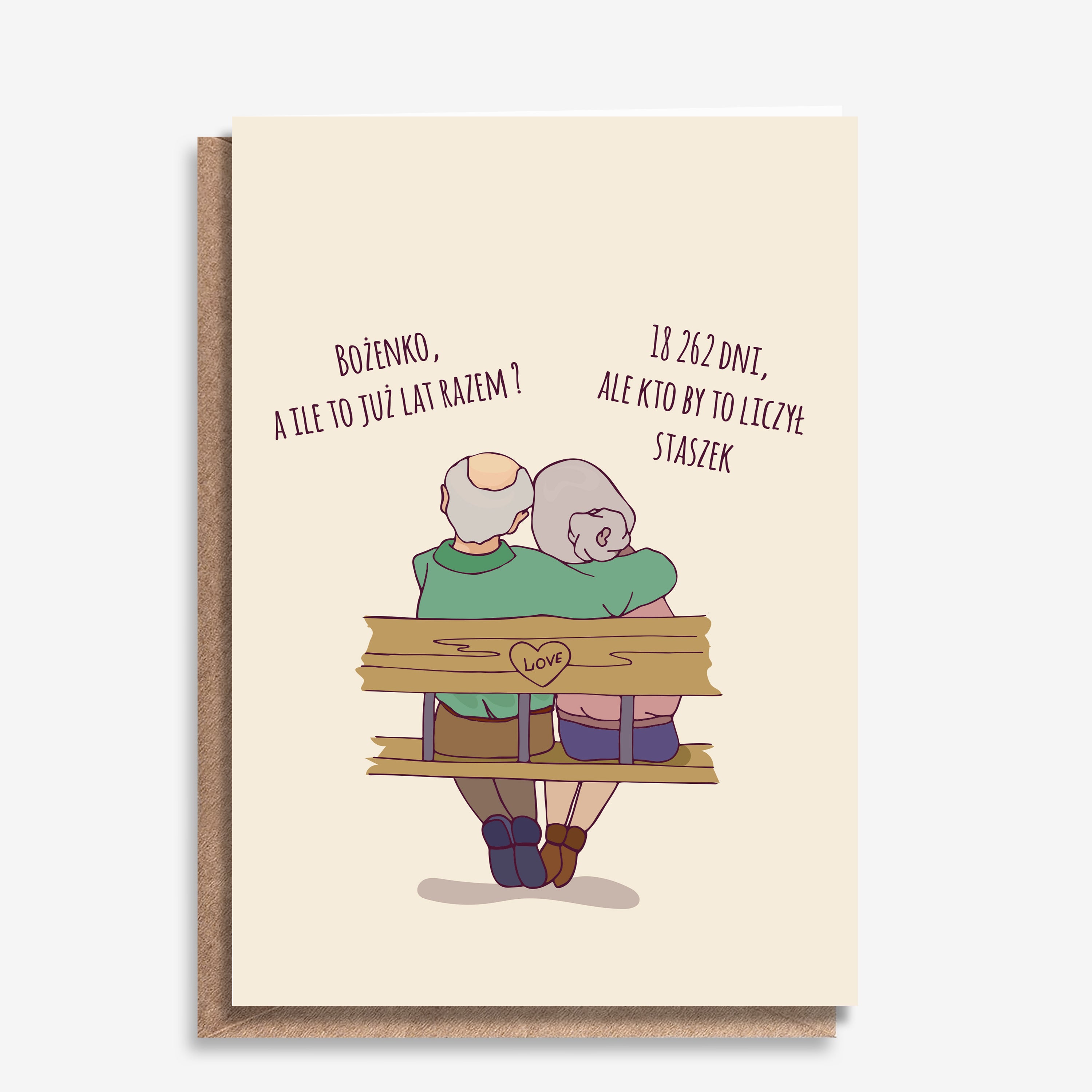 Śmieszna kartka na rocznicę ślubu kartka na prezent prezent na rocznicę ślubu personalizowana kartka