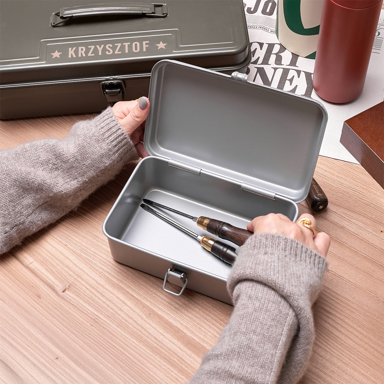 Skrzynka na nasiona - Czasem Przesadzam - prezent dla ogrodniczki