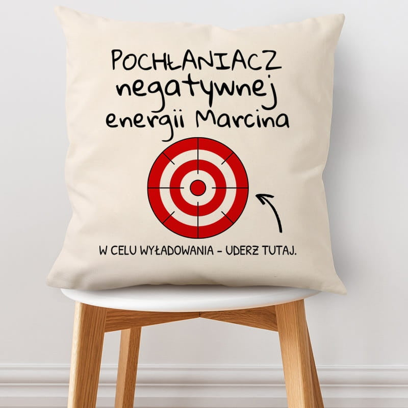 Personalizowana poduszka na prezent dla nerwusa poduszka z nadrukiem prezent na urodziny