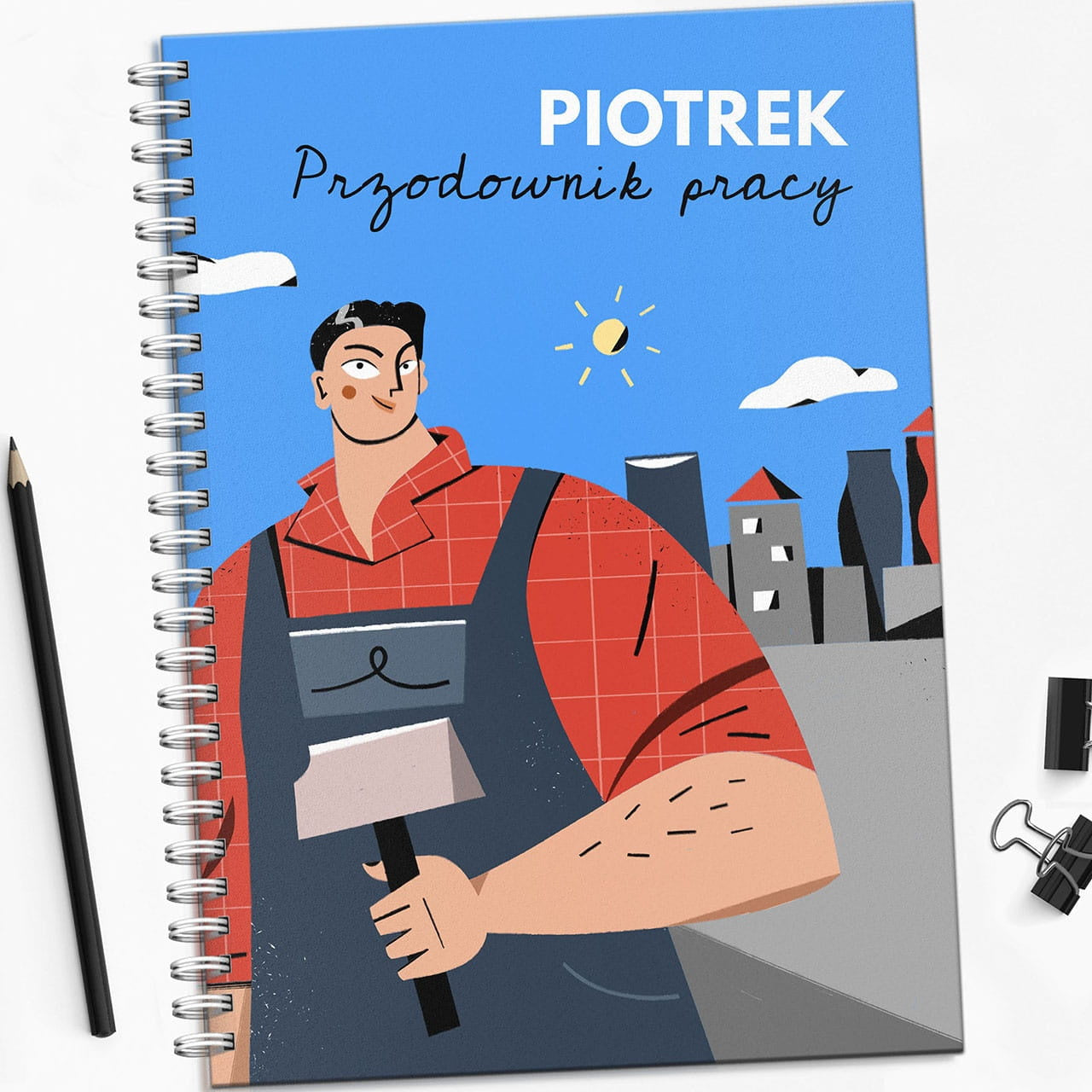 Personalizowany notatnik dla pracownika - Przodownik pracy elegancki prezent dla pracownika