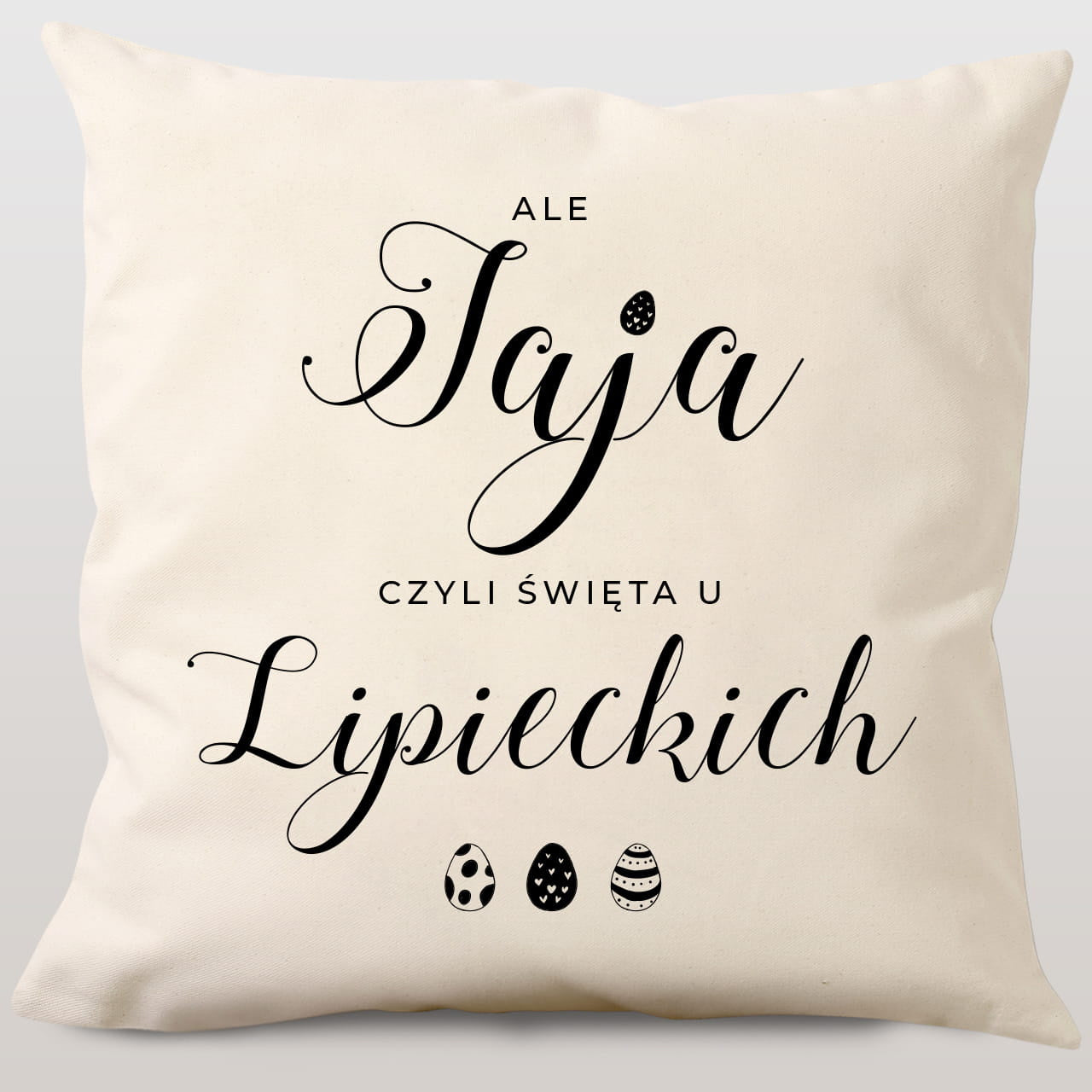 Personalizowana poduszka wielkanocna - ale jajca prezent na wielkanoc prezent wielkanocny
