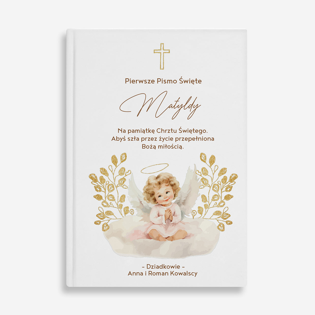 Personalizowana biblia dla dziewczynki na Chrzest biblia dla dziewczynki prezent na Chrzest dla dziewczynki