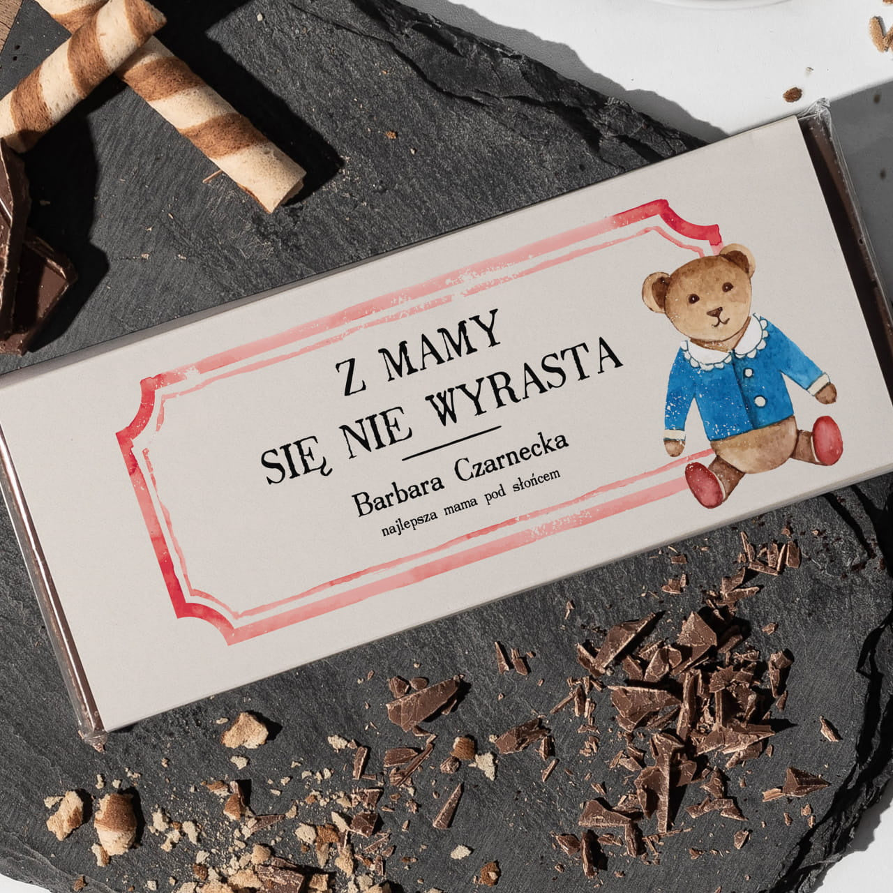Personalizowana czekolada na Dzień Mamy - upominek od dzieci