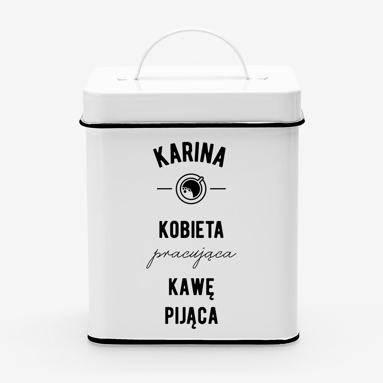 Kawa w personalizowanej puszki - prezent dla koleżanki z pracy