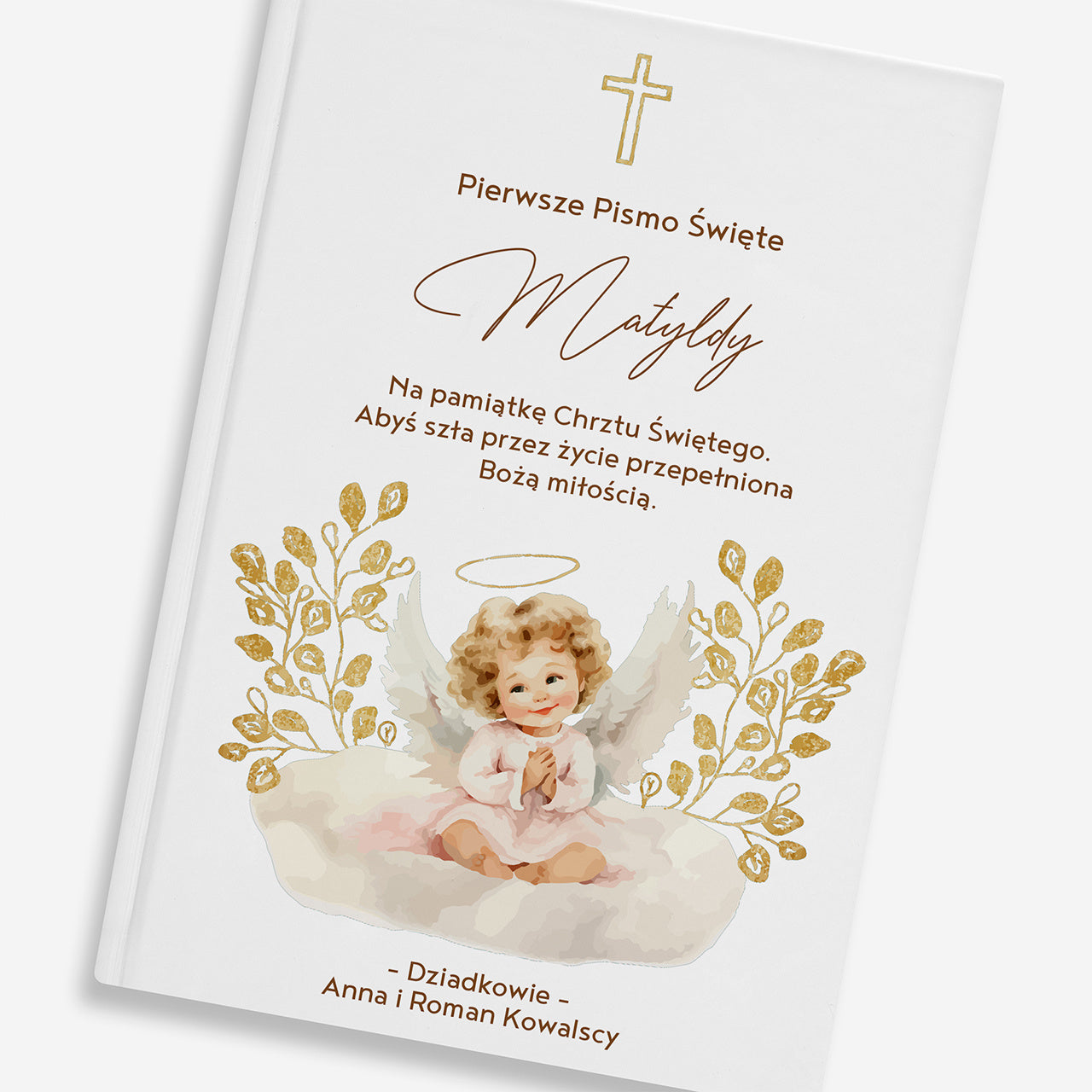 Personalizowana biblia dla dziewczynki na Chrzest biblia dla dziewczynki prezent na Chrzest dla dziewczynki