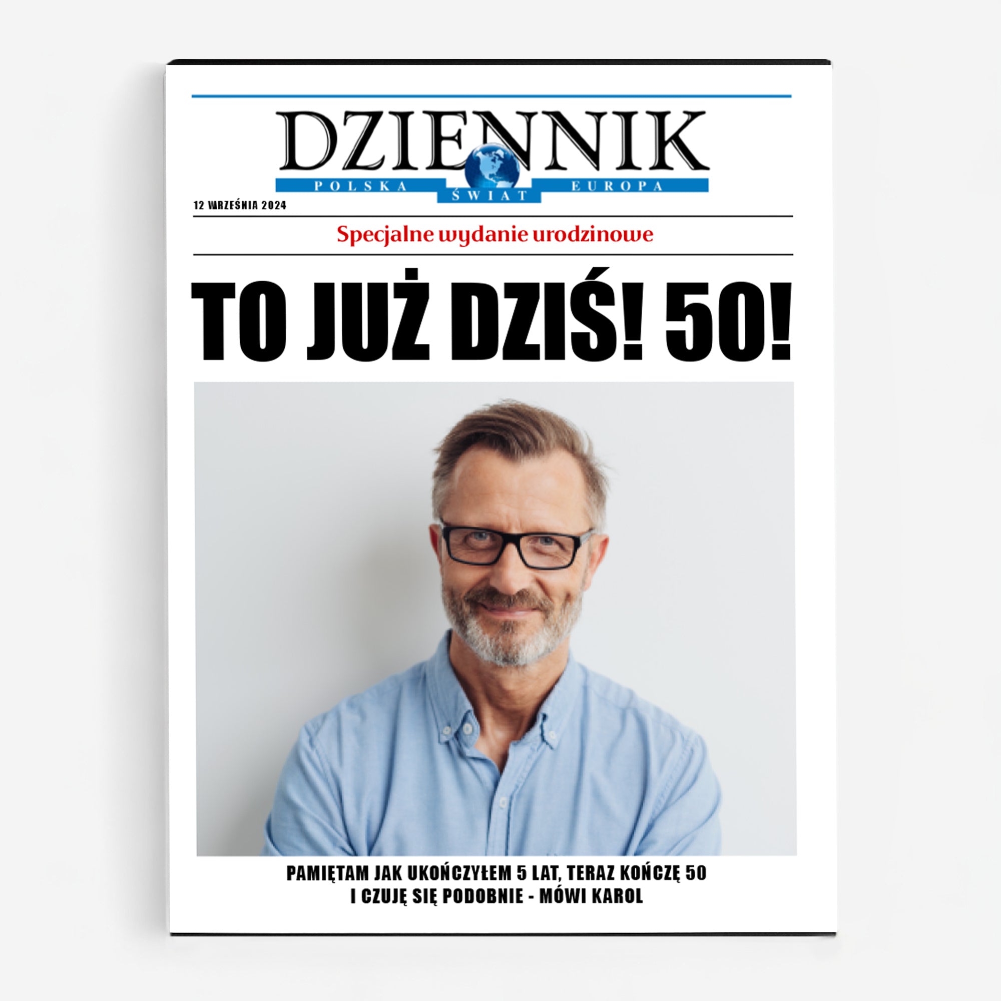 Czekoladki personalizowane - prezent na 50 urodziny dla niego