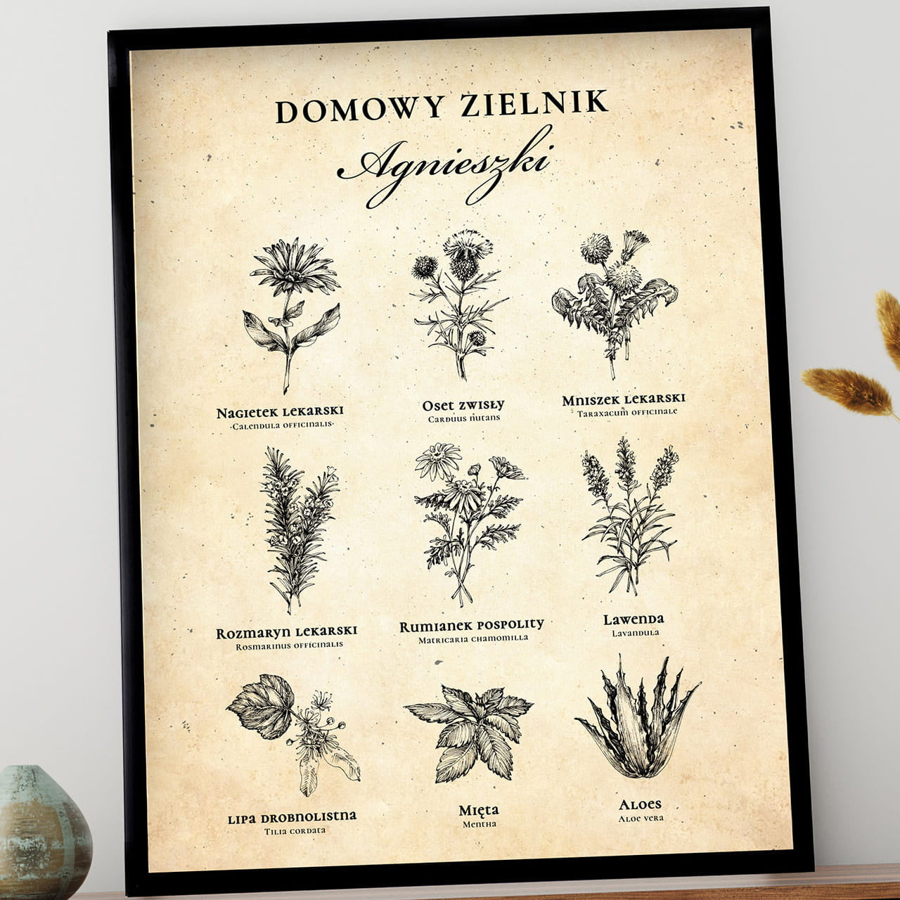 Personalizowany plakat - prezent dla zielarza