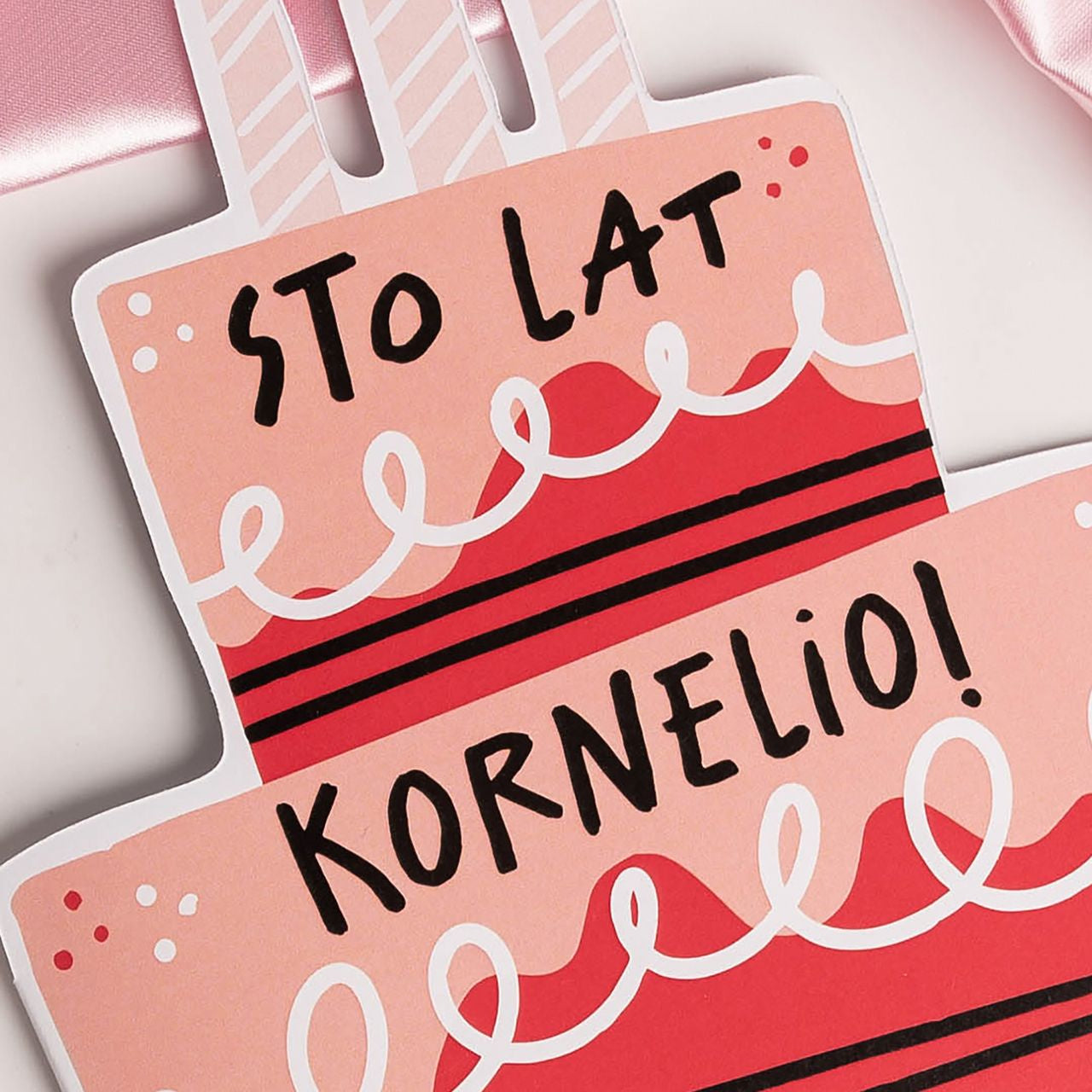 Urodzinowa kartka personalizowana - tort