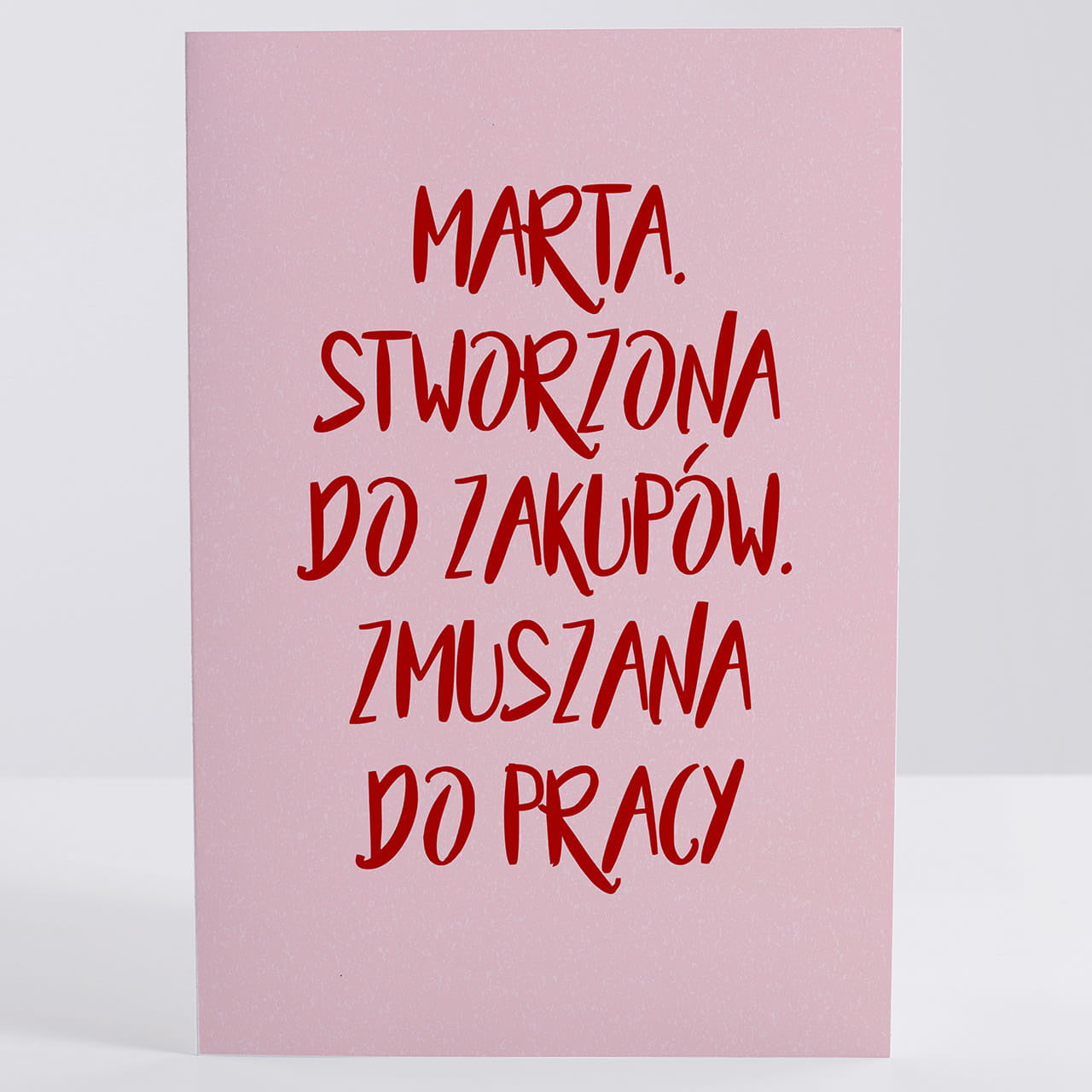 Personalizowana kartka dla zakupoholiczki