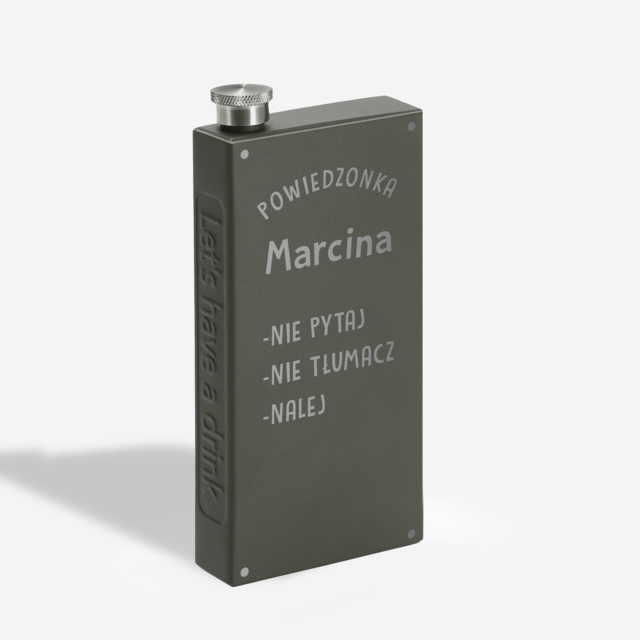 Grawerowana piersiówka - Powiedzonka - śmieszny prezent dla faceta zabawny prezent dla mężczyzny