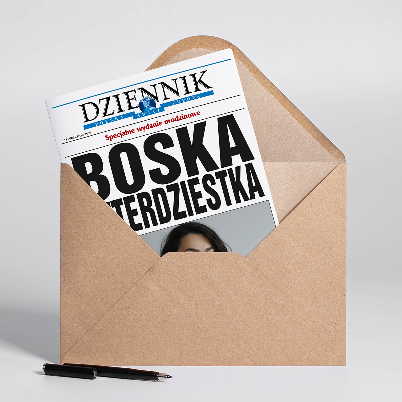 Kartka na 40 urodziny A4 - Dziennik  kartka urodzinowa upominek na 40 urodziny dodatek do prezentu urodzinowego