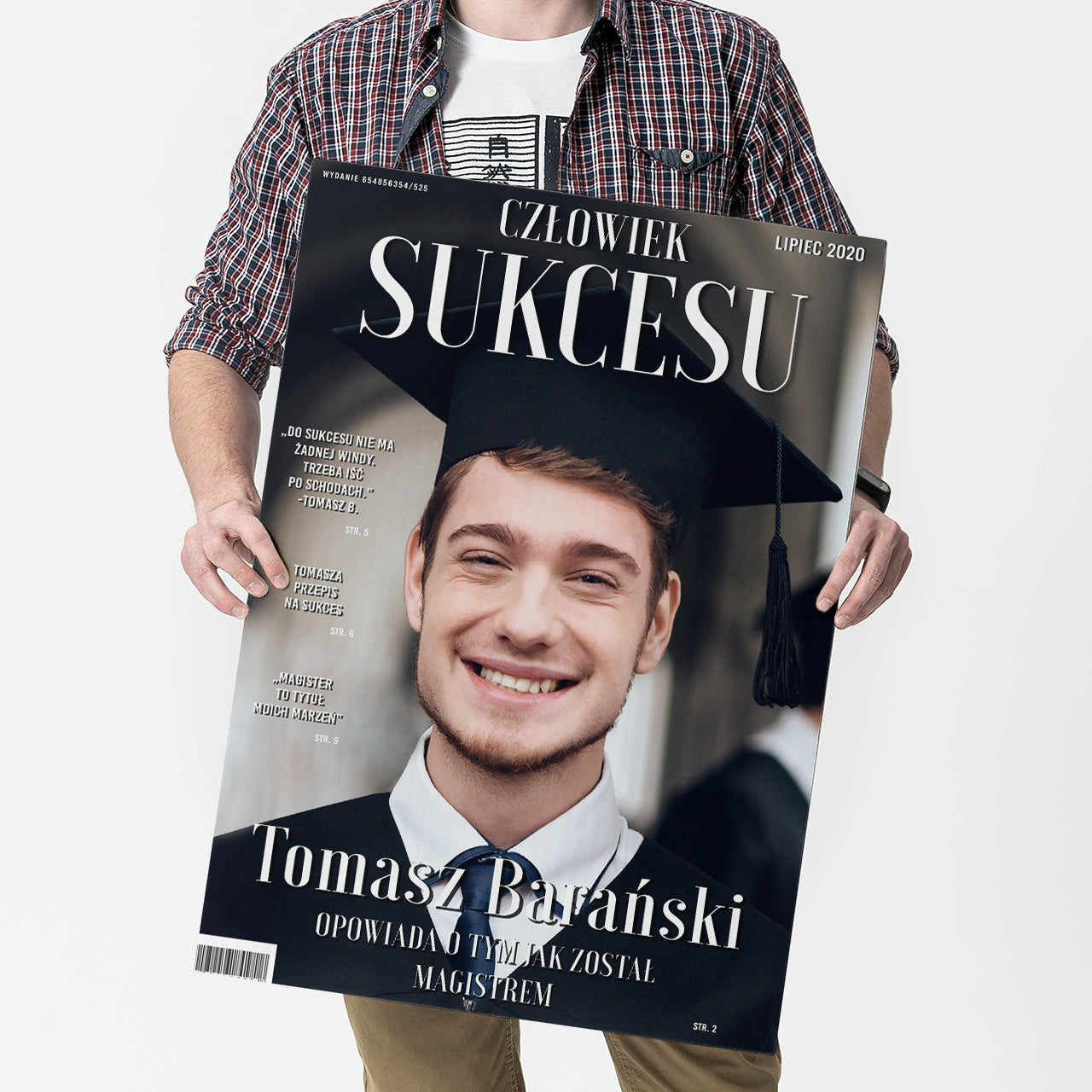 Kartka XXL - prezent z okazji zakończenia studiów prezent na obronę magistra kartka na absolutorium