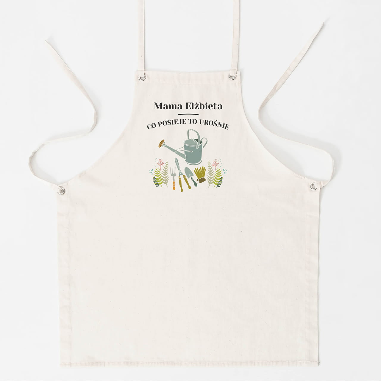 Ogrodowy fartuch dla mamy prezent dla mamy prezent na dzień mamy personalizowany fartuch fartuch ogrodowy