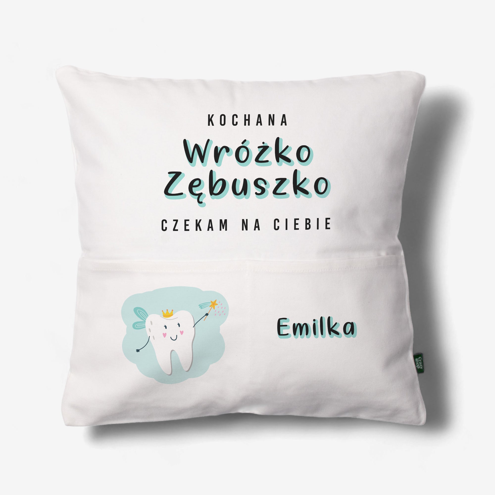 Personalizowana poduszka dla dziecka - wróżka zębuszka