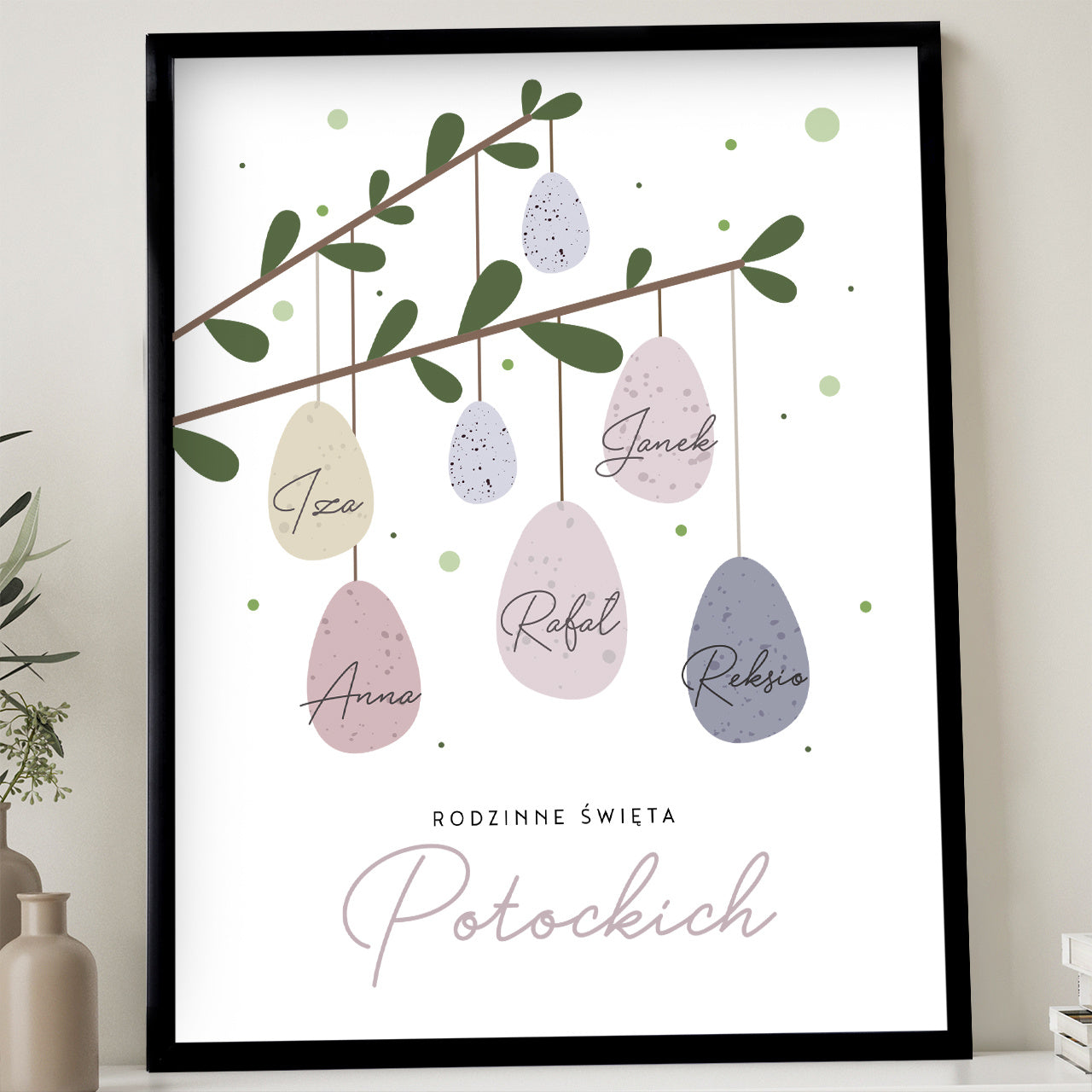 Plakat wielkanocny - pisanki
