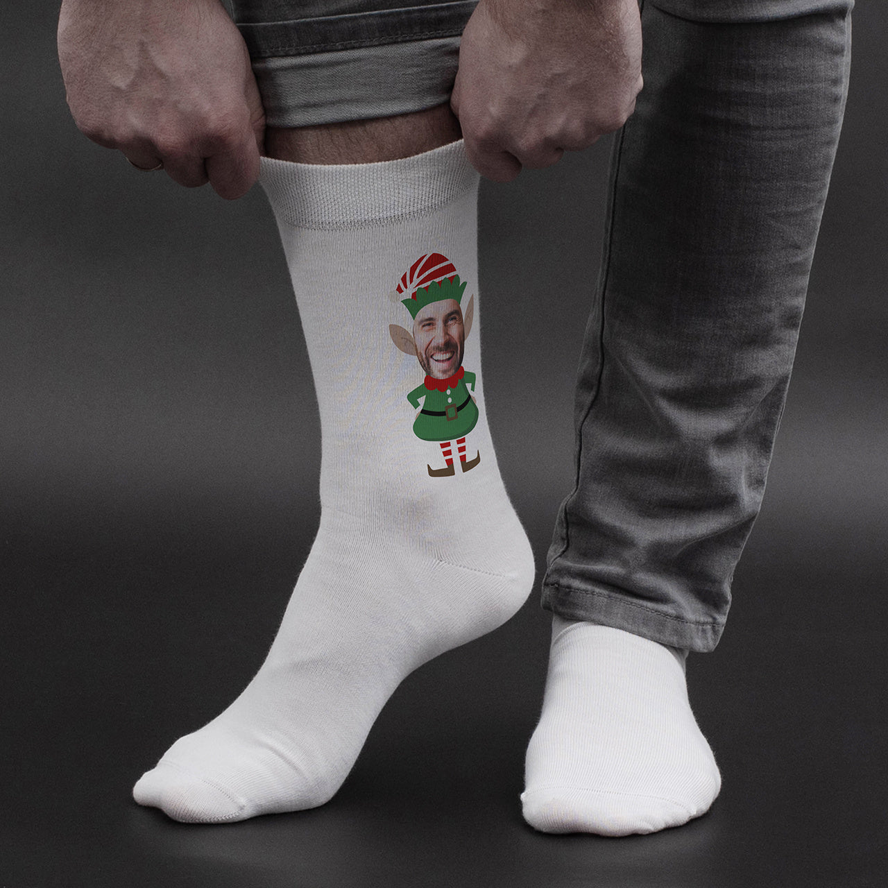 Personalizowane skarpety świąteczne - Elf - 36-39