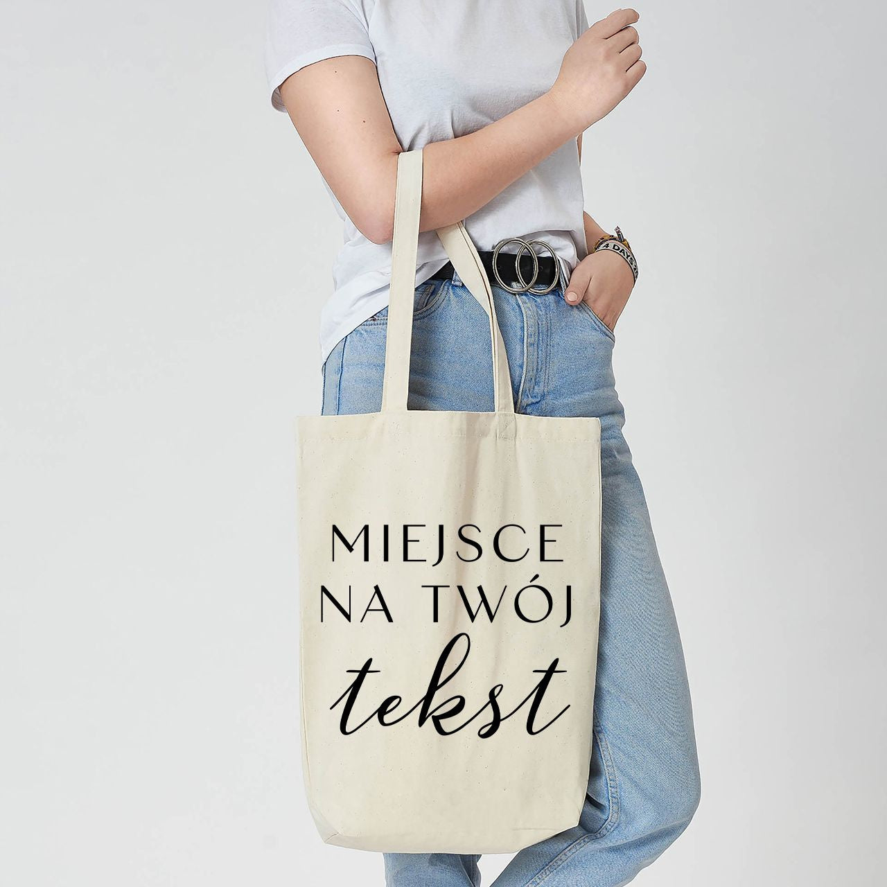 Personalizowana torba na zakupy z własnym nadrukiem