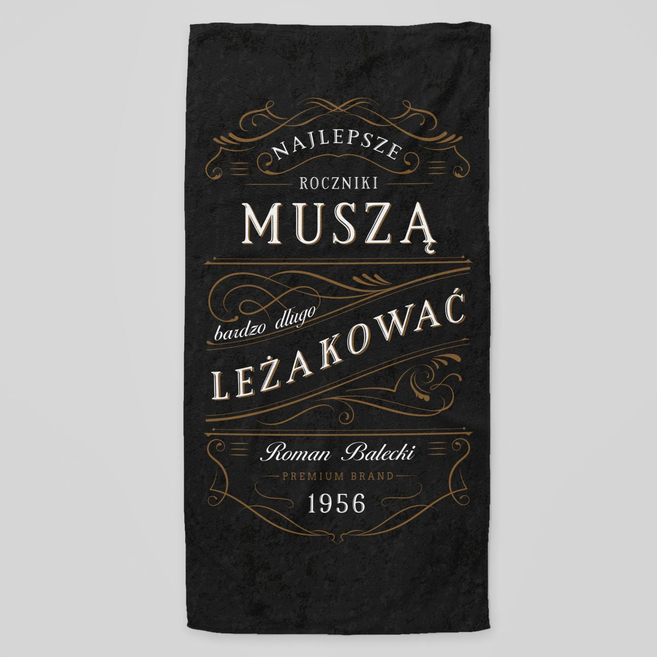 Ręcznik z oryginalnym nadrukiem - prezent dla miłośnika whisky prezent dla niego na urodziny