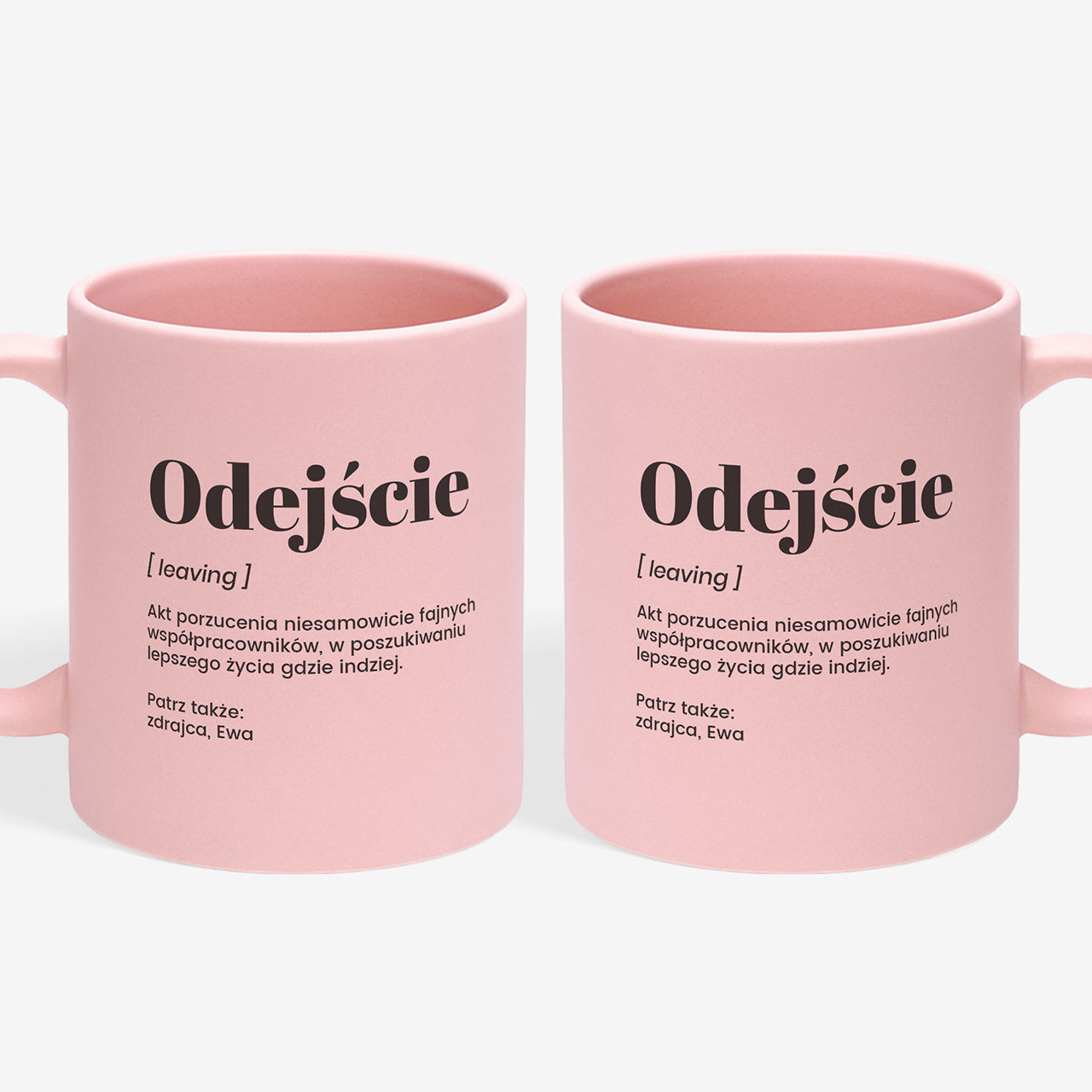Śmieszny kubek na odejście z pracy