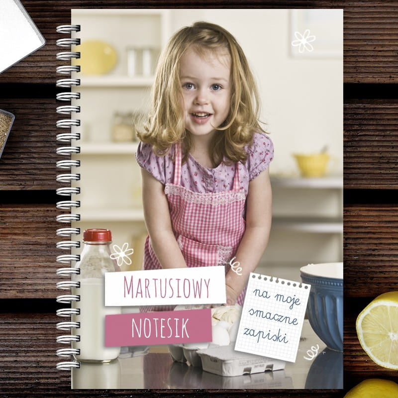 Personalizowany zeszyt na przepisy dla dziewczyny zeszyt na przepisy prezent dla dziewczyny kuchnia