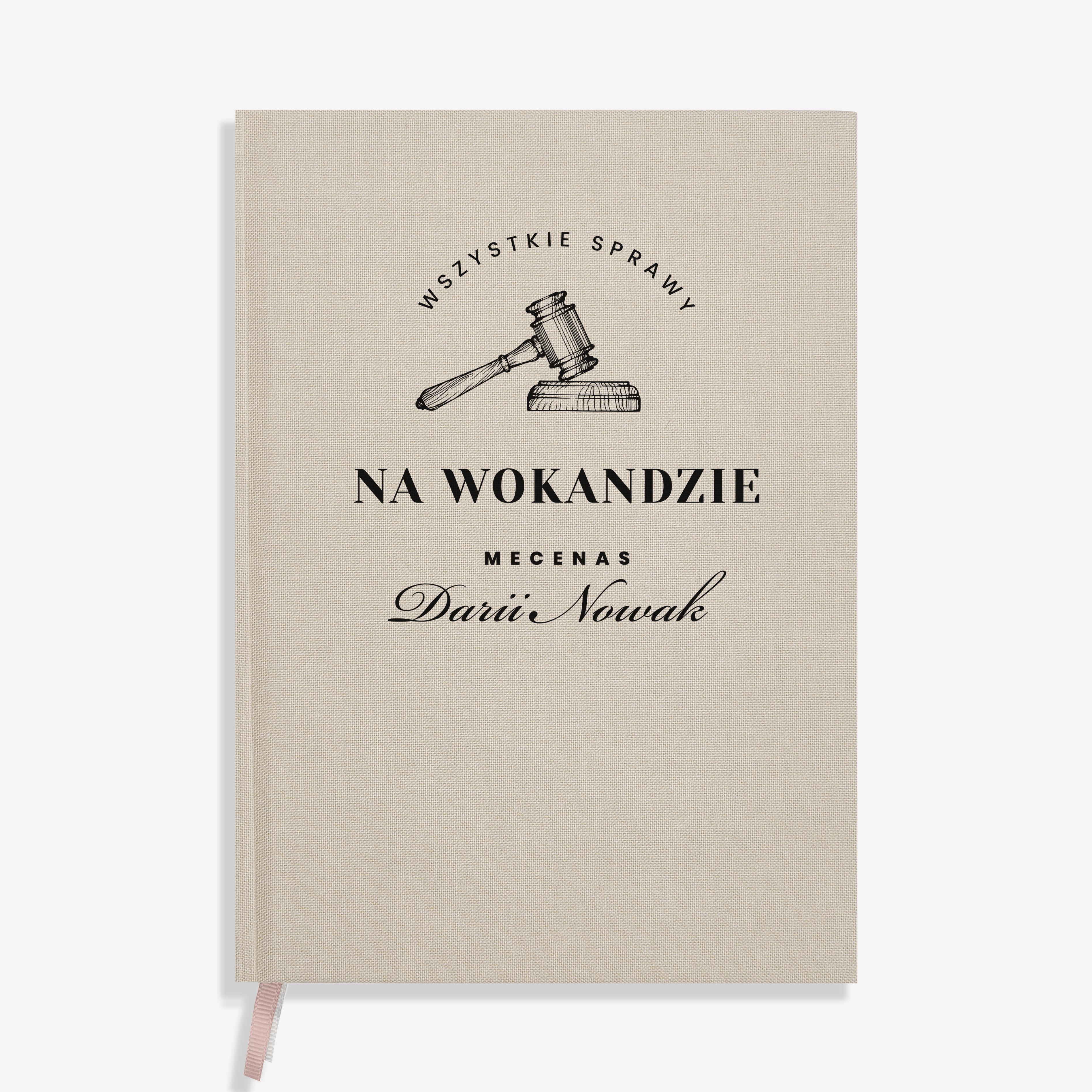 Planner książkowy dla prawnika - personalizowany prezent dla prawnika