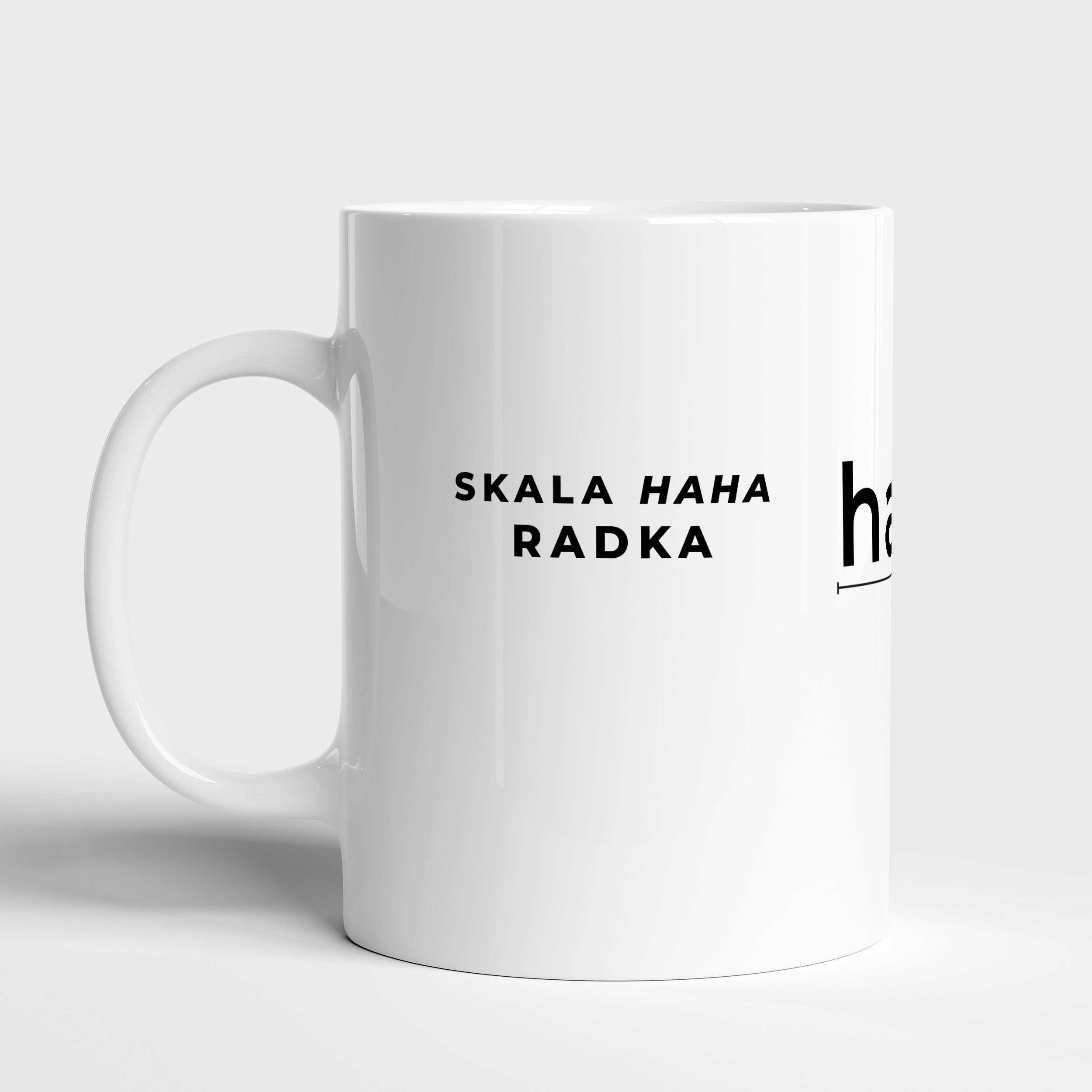 Personalizowany kubek Skala Hahaha - prezent dla żartownisia kubek z nadrukiem prezent dla dowcipnisia