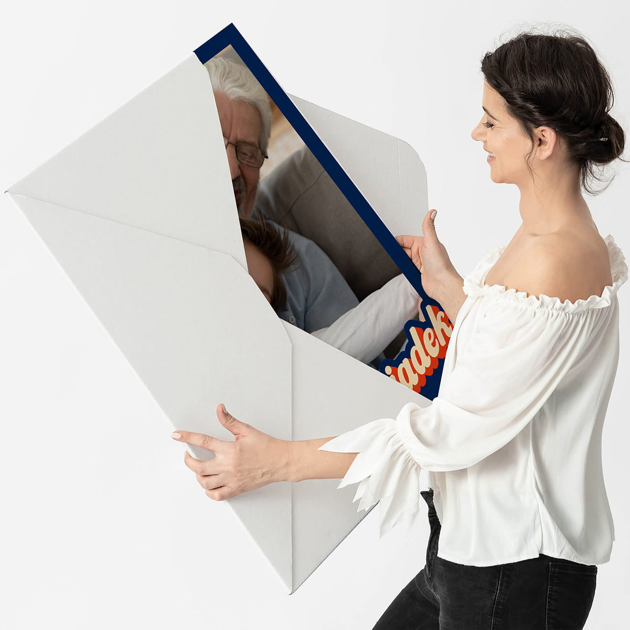 Kartka ze zdjęciem na Dzień Dziadka - kartka XXL