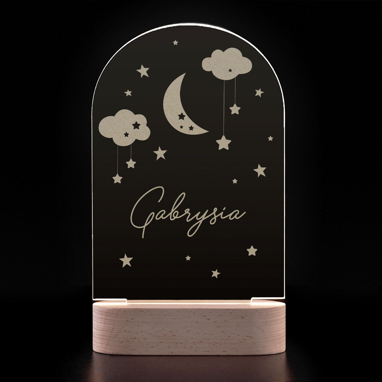 Personalizowana lampka nocna led dla dziecka Słodkich Snów