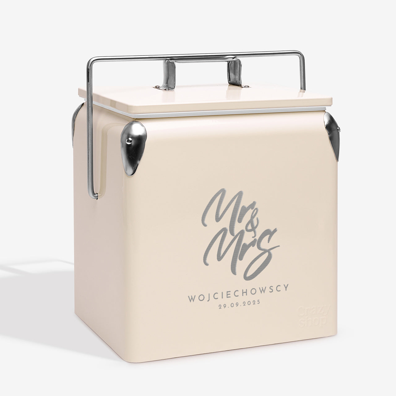 Grawerowana lodówka turystyczna - prezent na ślub prezent ślubny lodówka turystyczna lodówka retro
