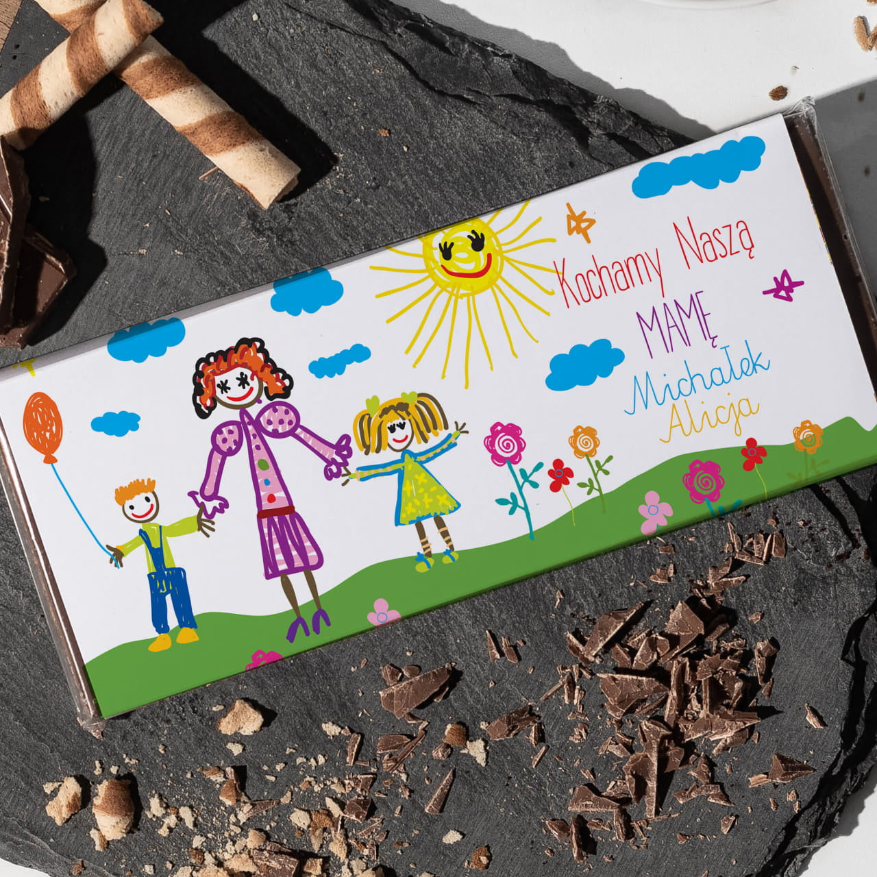 Personalizowana czekolada dla mamy od dziecka