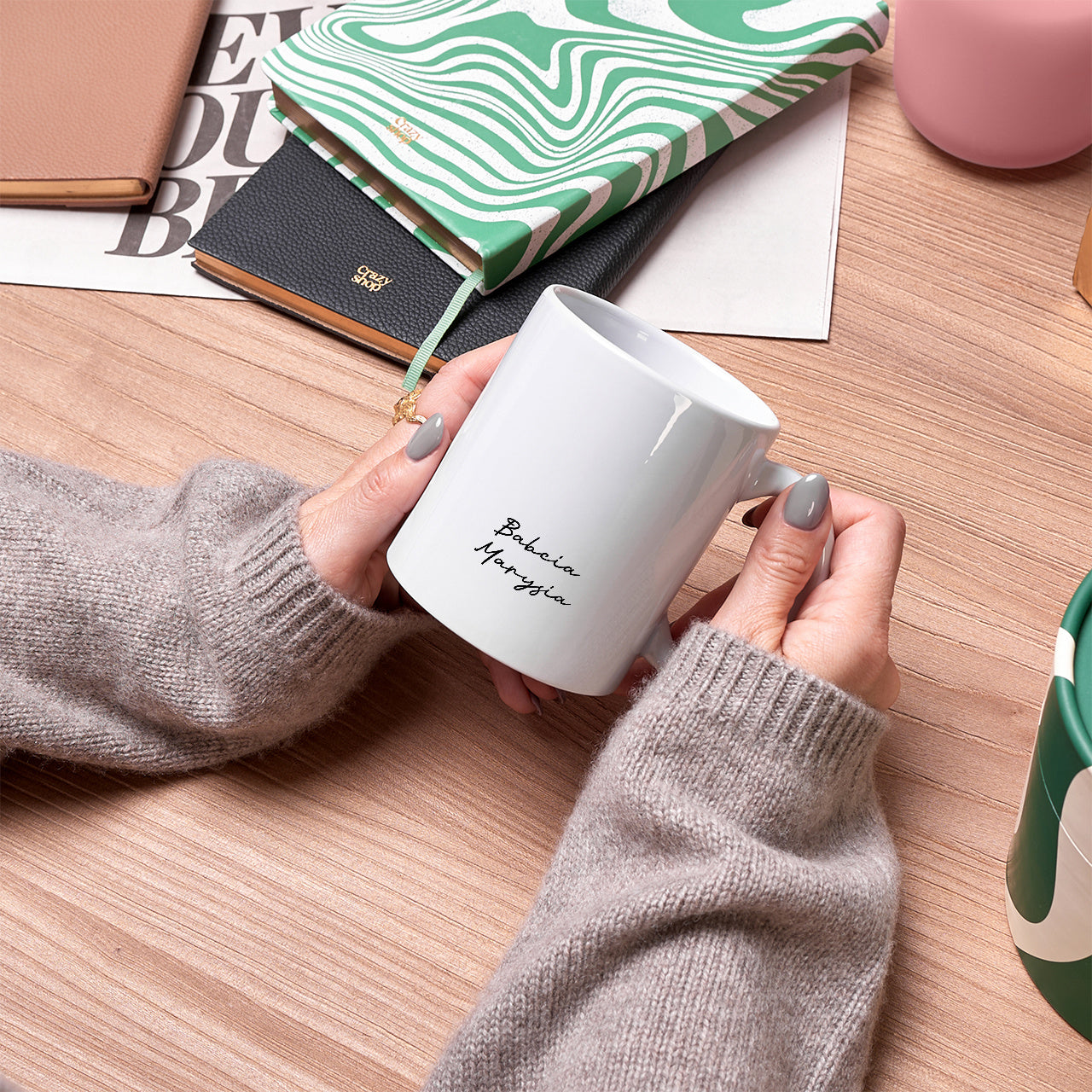 Personalizowany kubek dla babci - Wspaniale, Że Jesteś wzruszając prezent dla babci na Dzień Babci