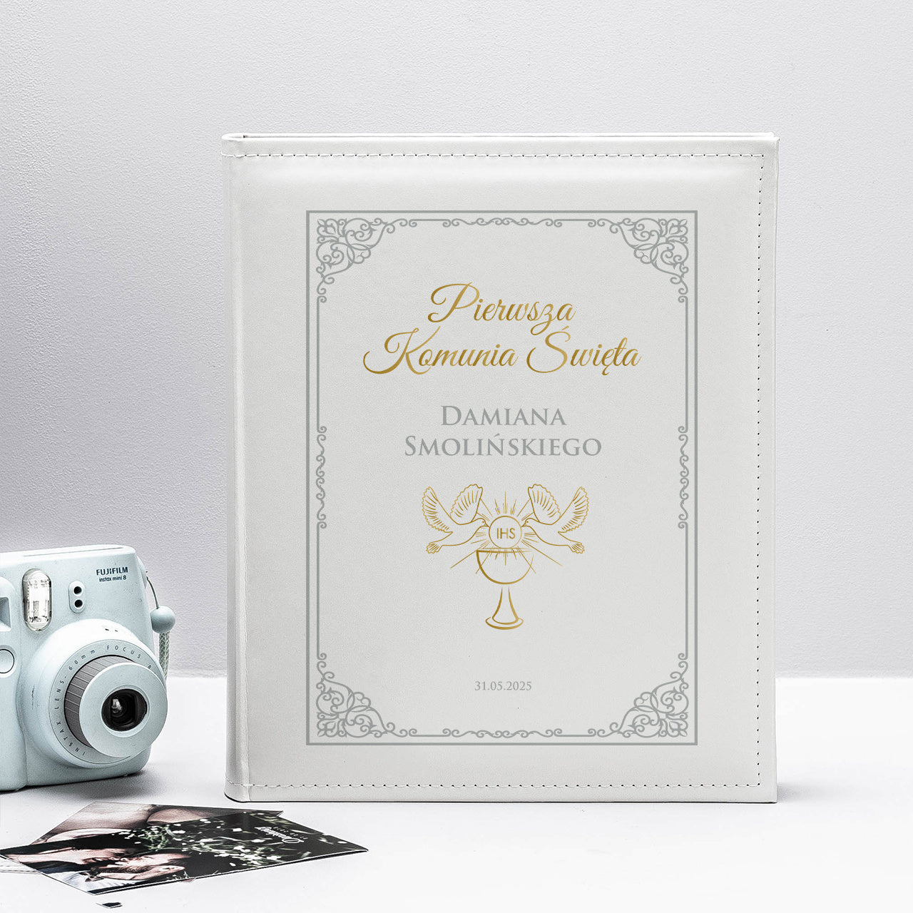 Album na zdjęcia Komunijne personalizowana pamiątka Pierwszej Komunii Świętej