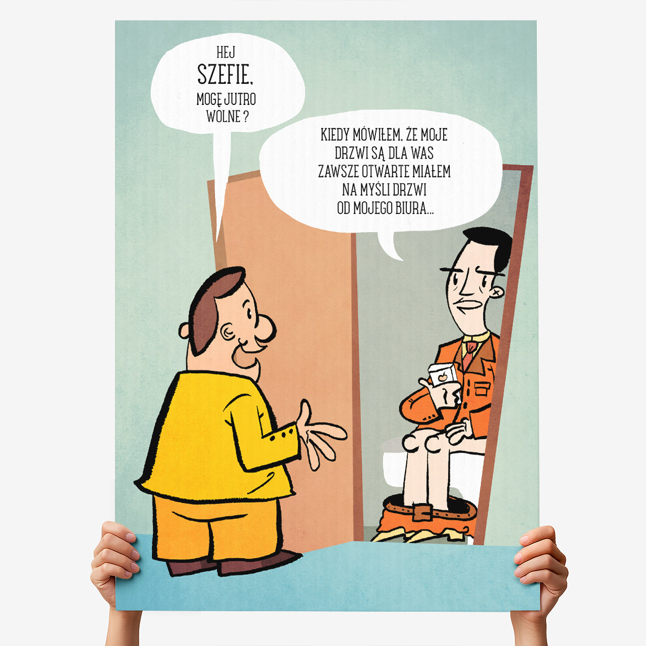Śmieszna kartka dla szefa xxl 