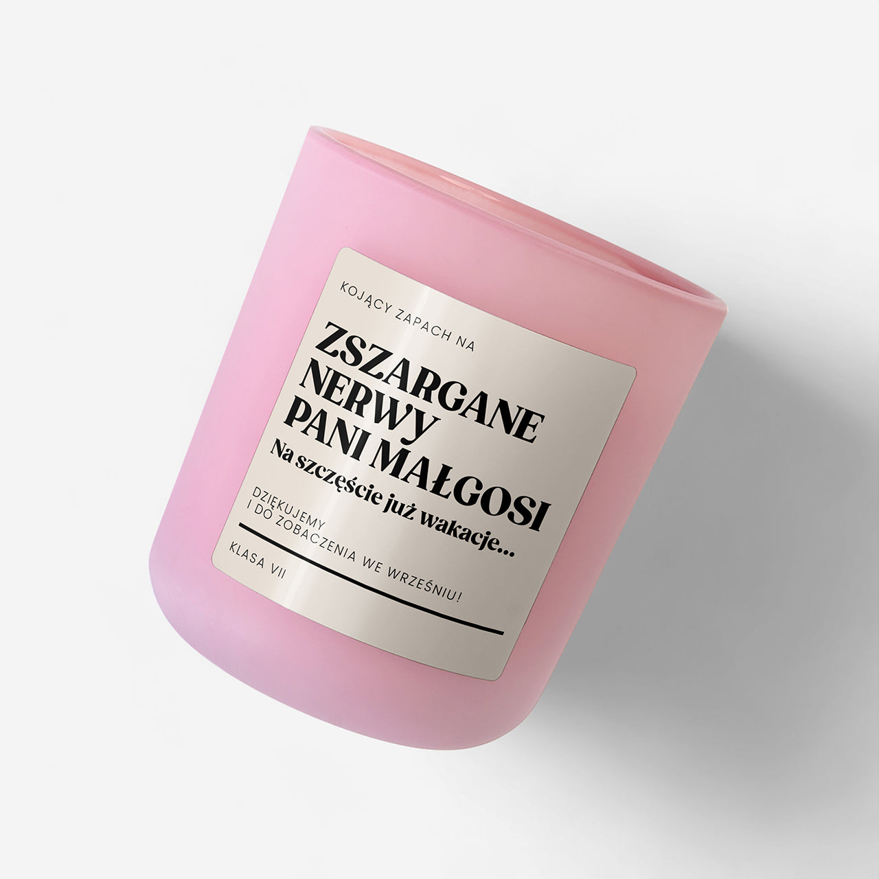 Świeczka dla wychowawczyni na koniec roku szkolnego świeca zapachowa prezent na zakończenie roku dla nauczyciela