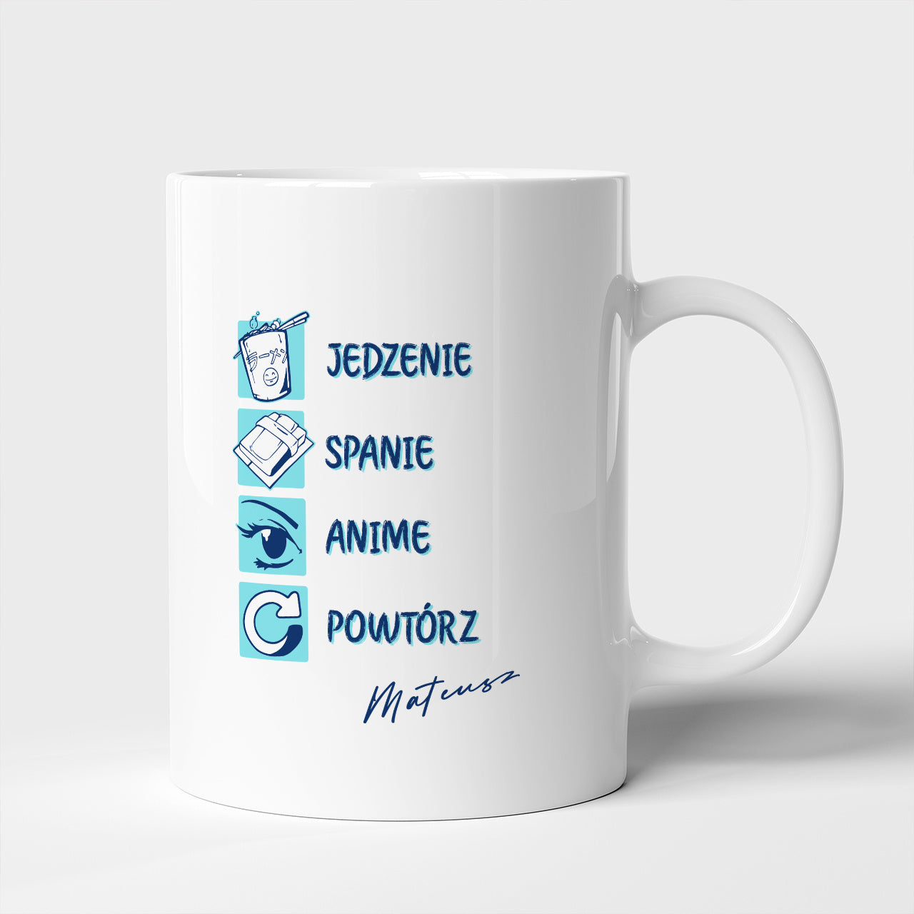 Personalizowany kubek - prezent dla fana anime