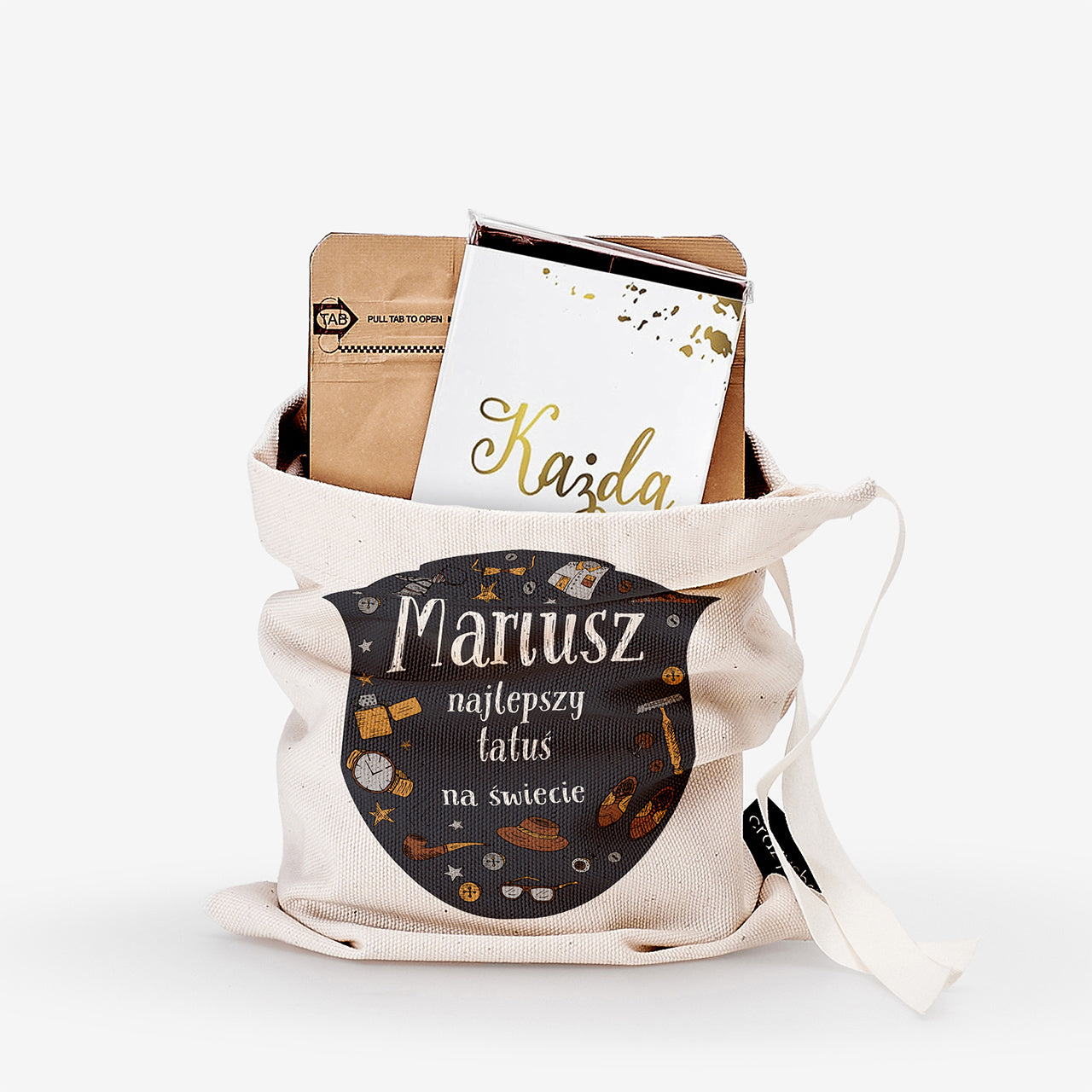 Zestaw prezentowy kawa i czekolada - prezent dla taty prezent na dzień taty zestaw prezentowy dla taty