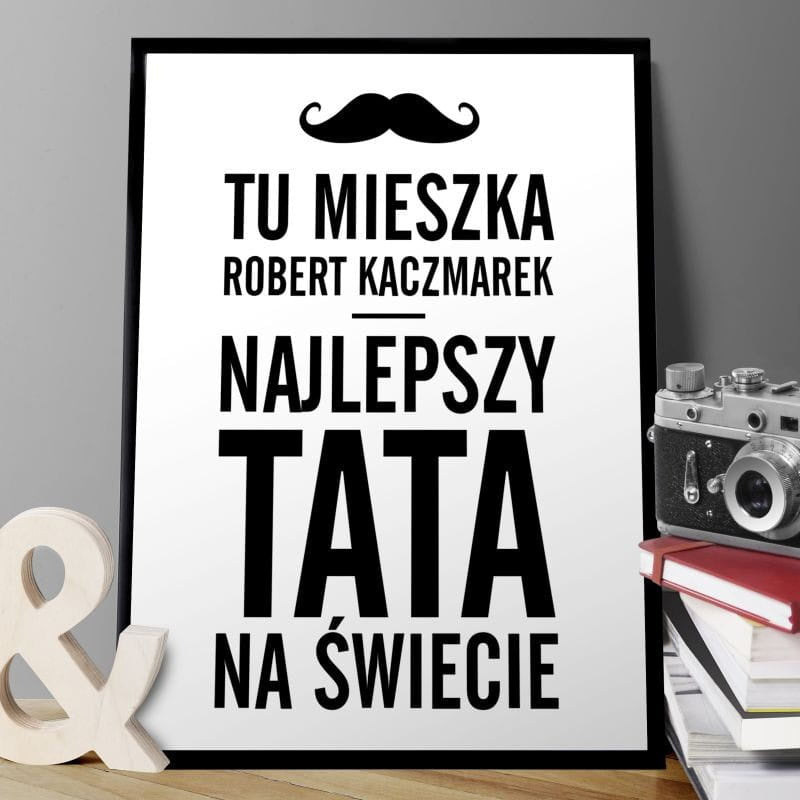 Personalizowany plakat - prezent dla taty