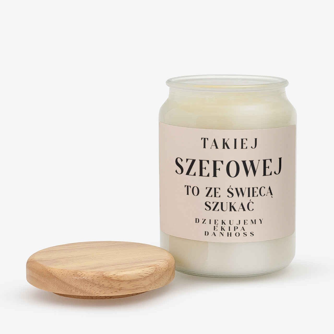 Personalizowana świeca na prezent dla szefowej - ze świecą szukać