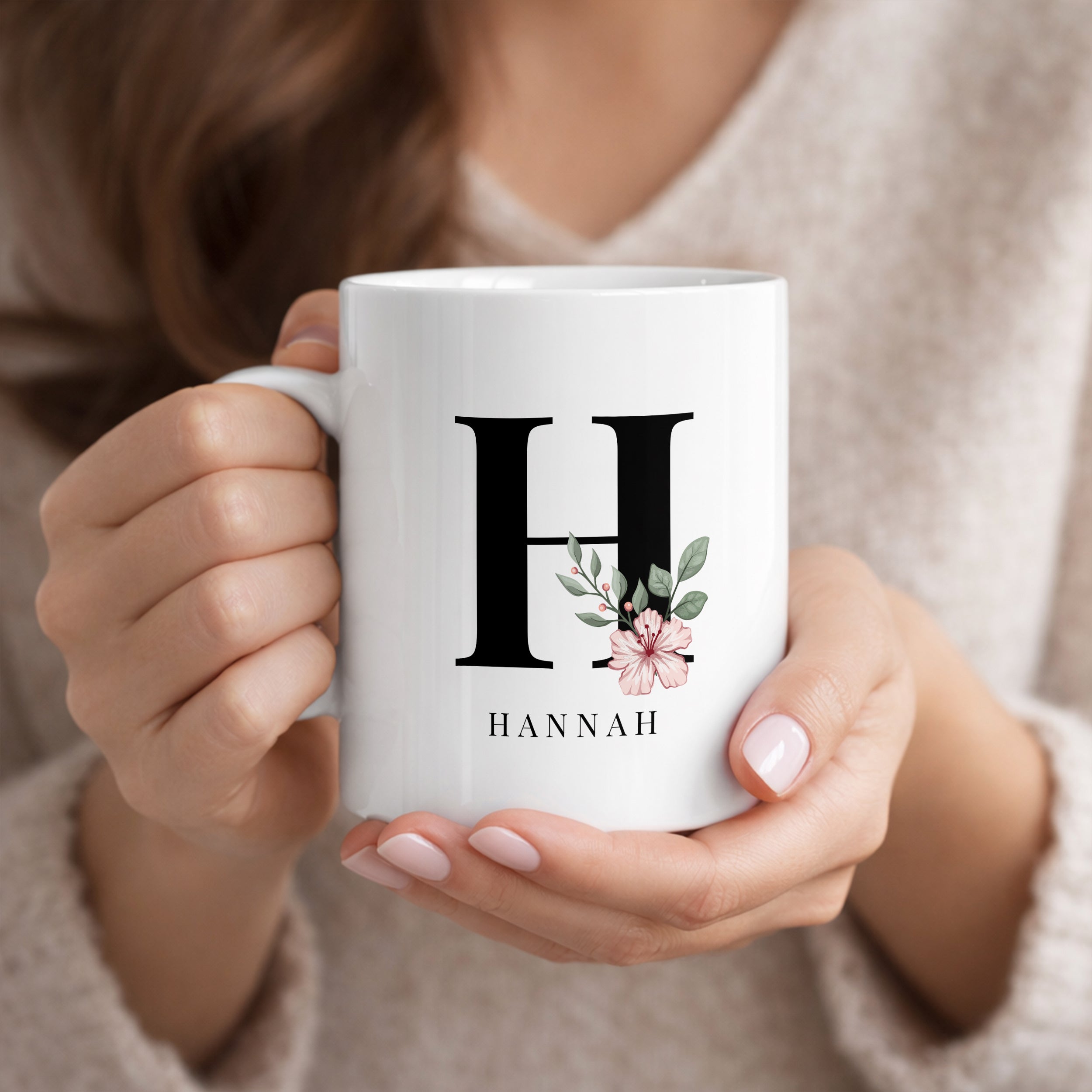 Personalisierte Tasse mit Initiale - Besonderes Geschenk